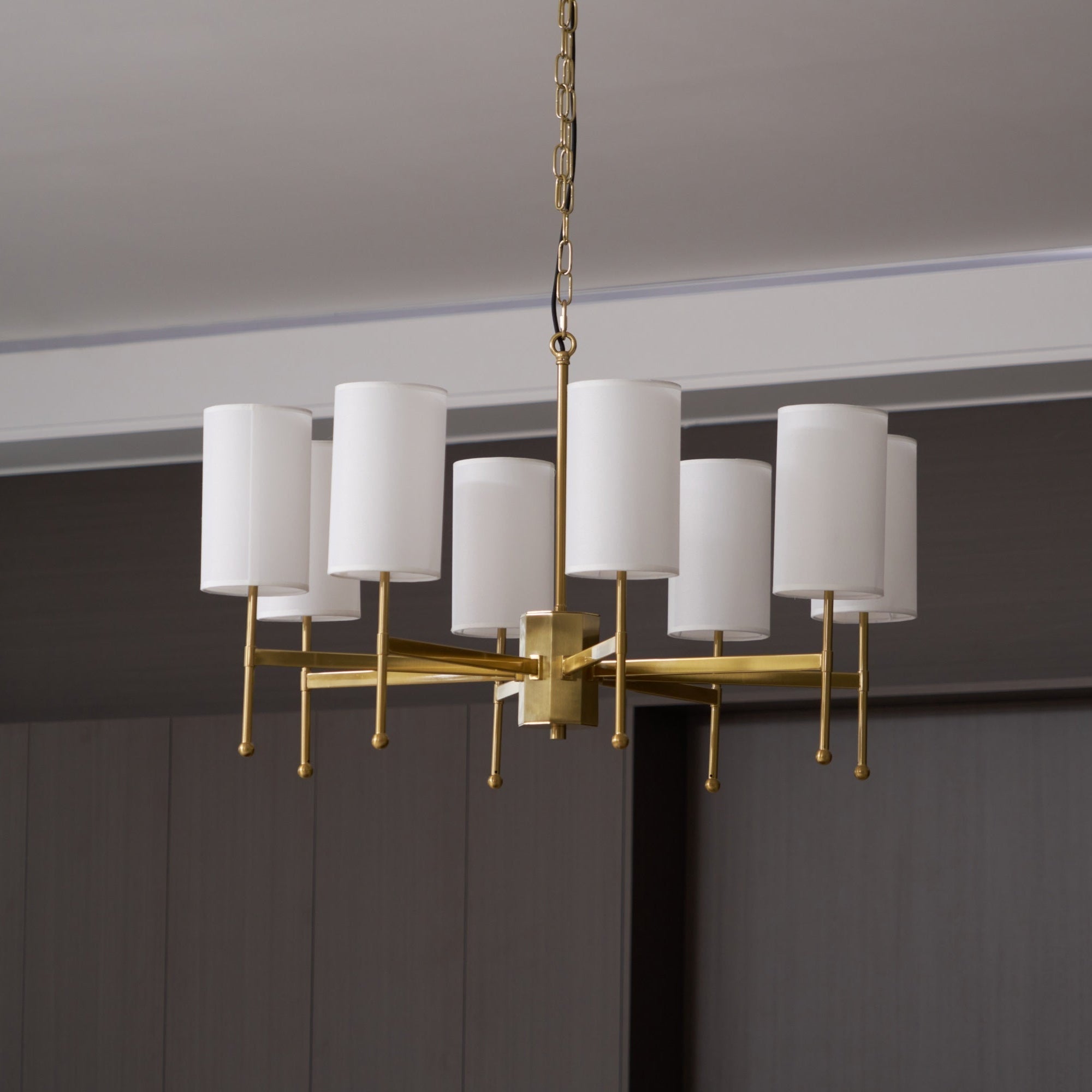 Ulcarisra Traditional Vintage Brass Fabric Chandelier - Letslighting