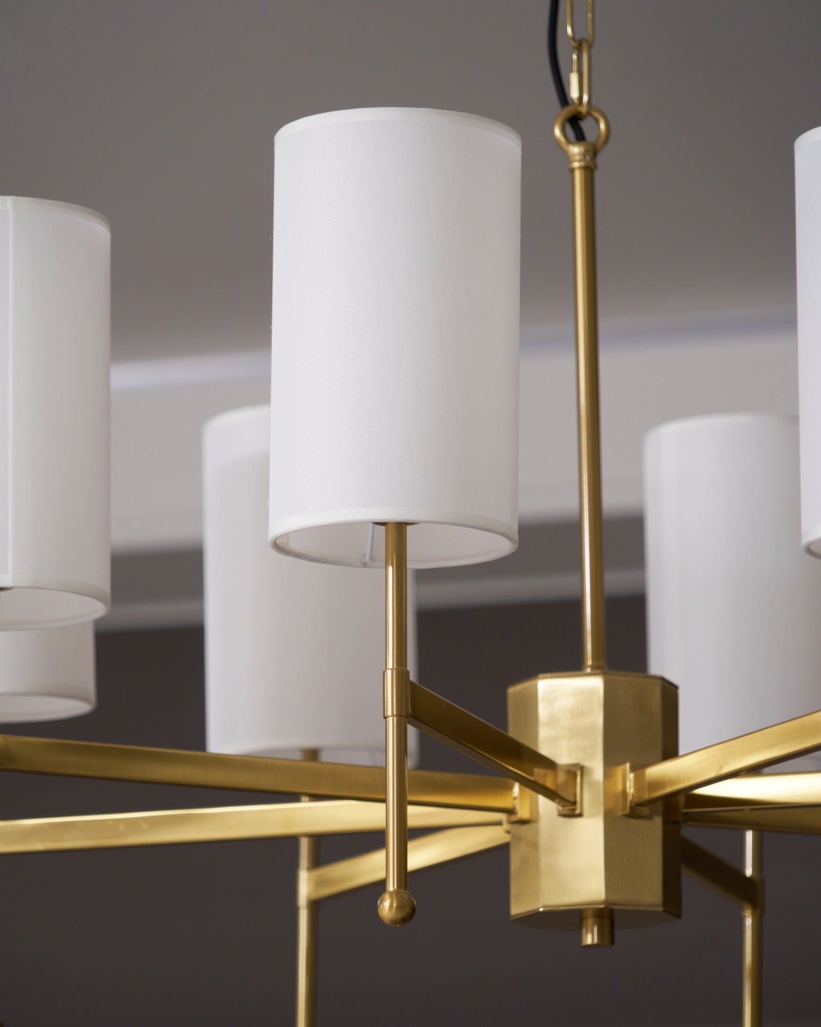 Ulcarisra Traditional Vintage Brass Fabric Chandelier - Letslighting