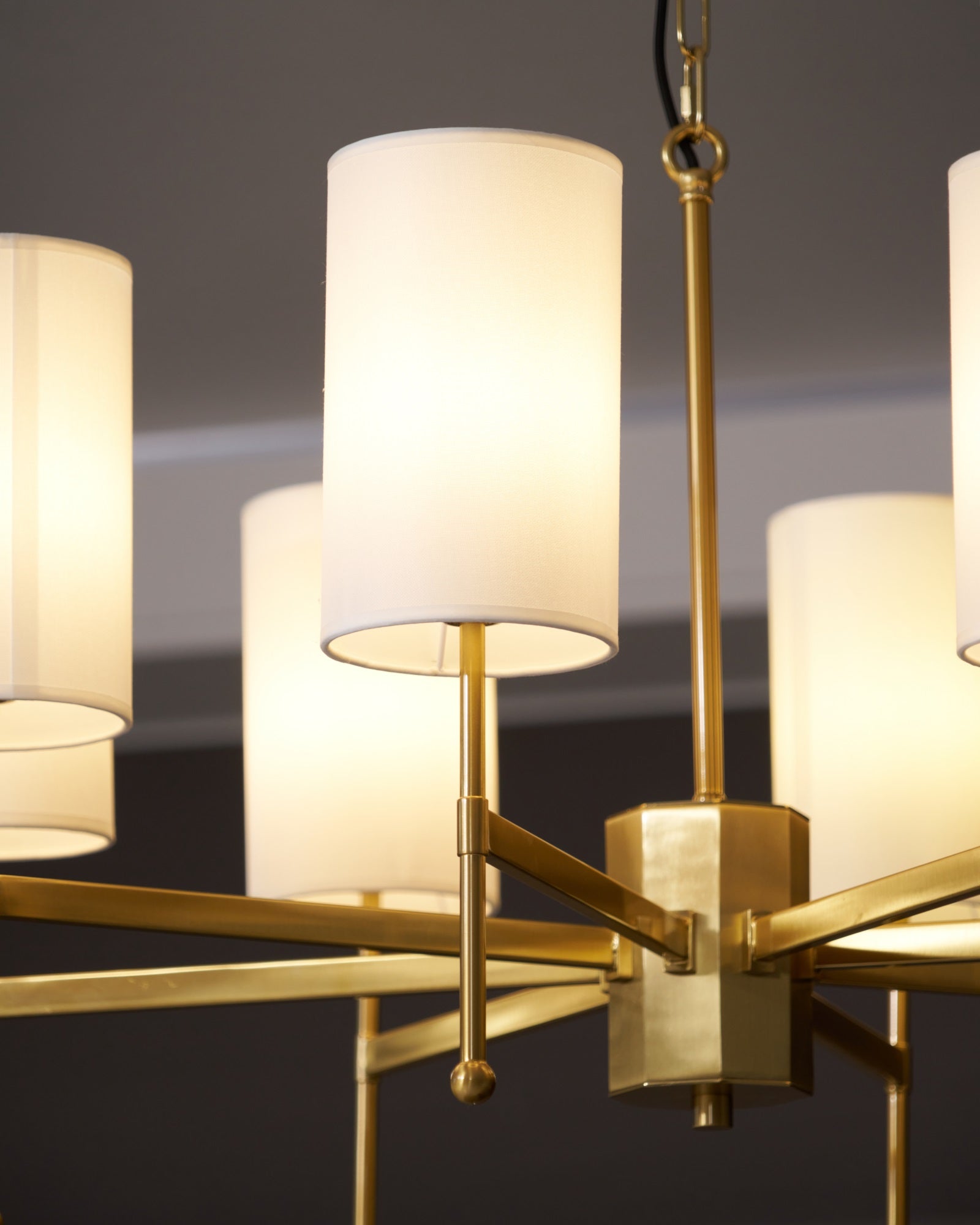 Ulcarisra Traditional Vintage Brass Fabric Chandelier - Letslighting