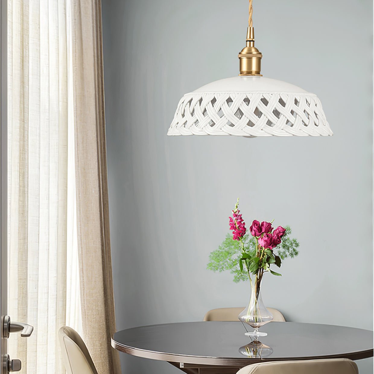 Orlenis Ceramic Cozy Pendant Lamp - Letslighting