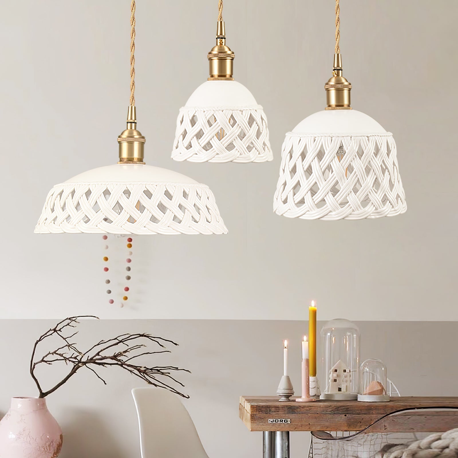 Orlenis Ceramic Cozy Pendant Lamp - Letslighting