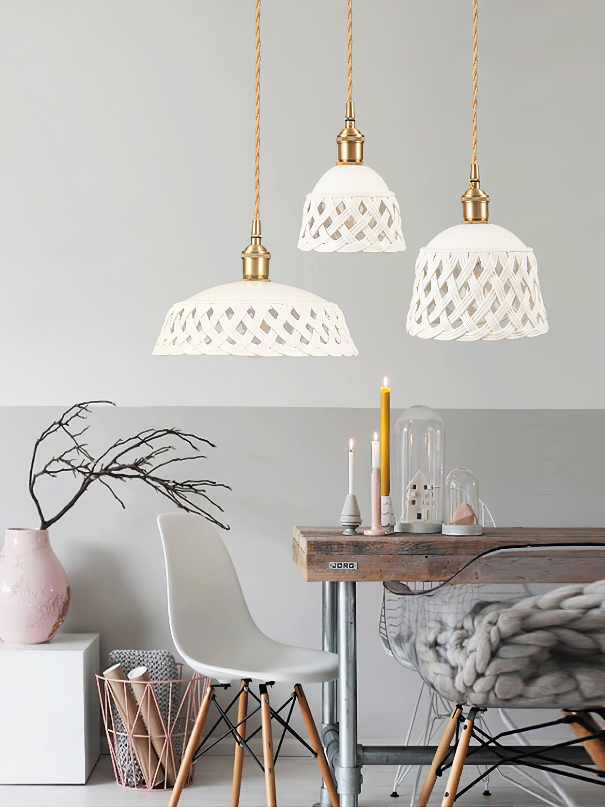 Orlenis Ceramic Cozy Pendant Lamp - Letslighting