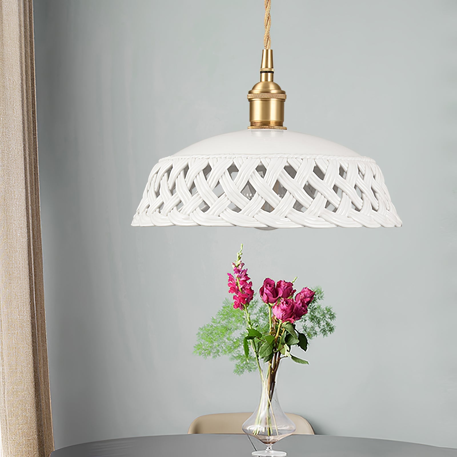 Orlenis Ceramic Cozy Pendant Lamp - Letslighting