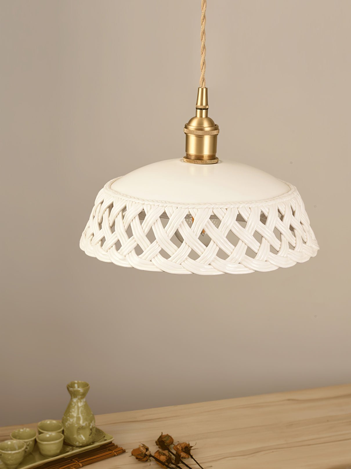 Orlenis Ceramic Cozy Pendant Lamp - Letslighting