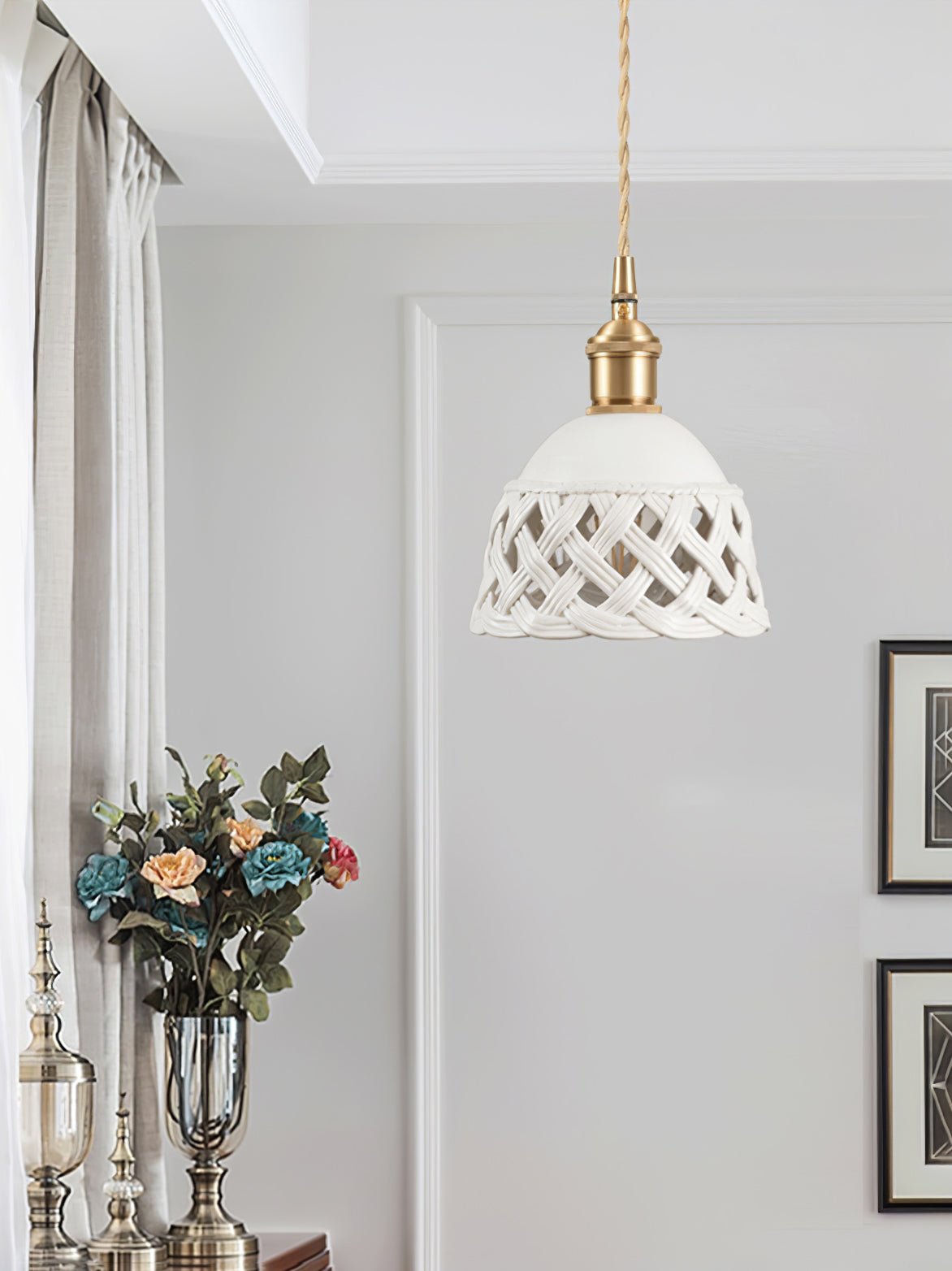 Orlenis Ceramic Cozy Pendant Lamp - Letslighting