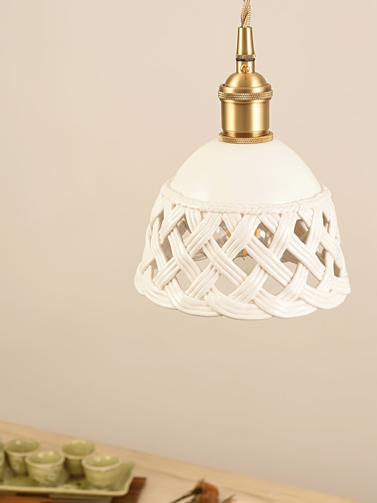 Orlenis Ceramic Cozy Pendant Lamp - Letslighting