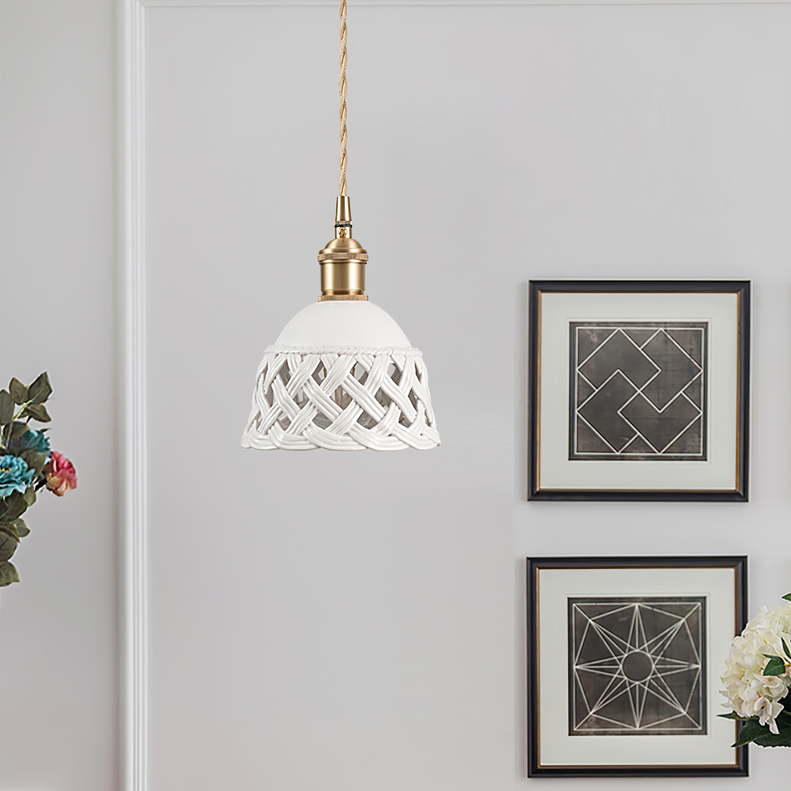 Orlenis Ceramic Cozy Pendant Lamp - Letslighting
