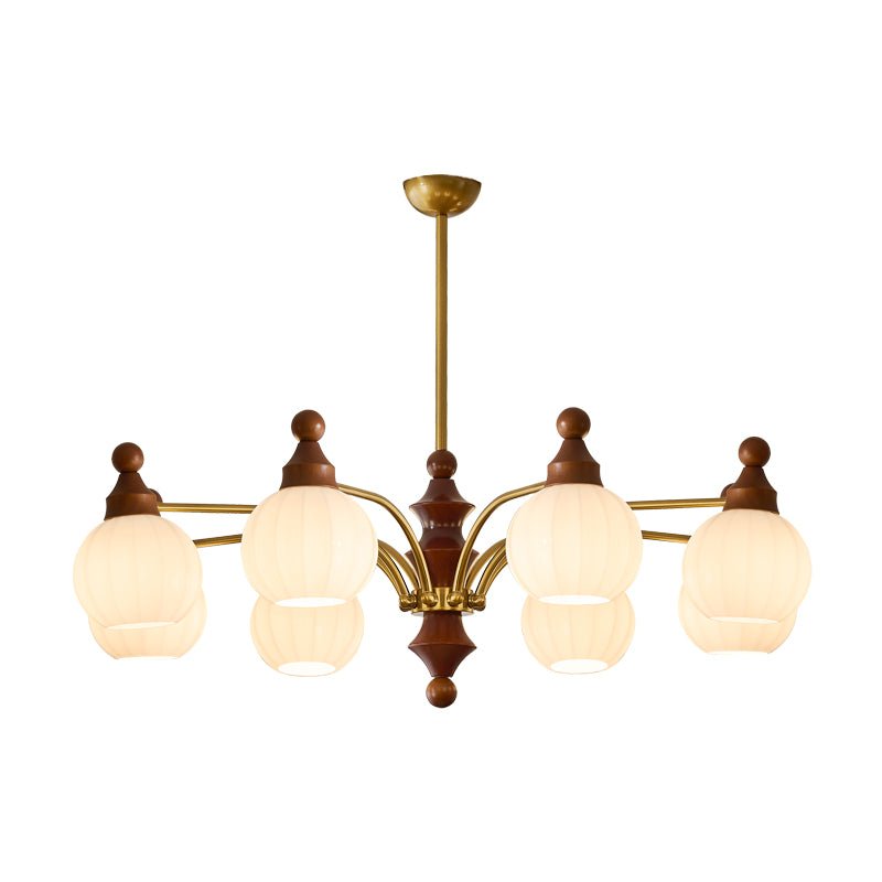Lustra Chandelier Blossom with Glass Shades - Letslighting