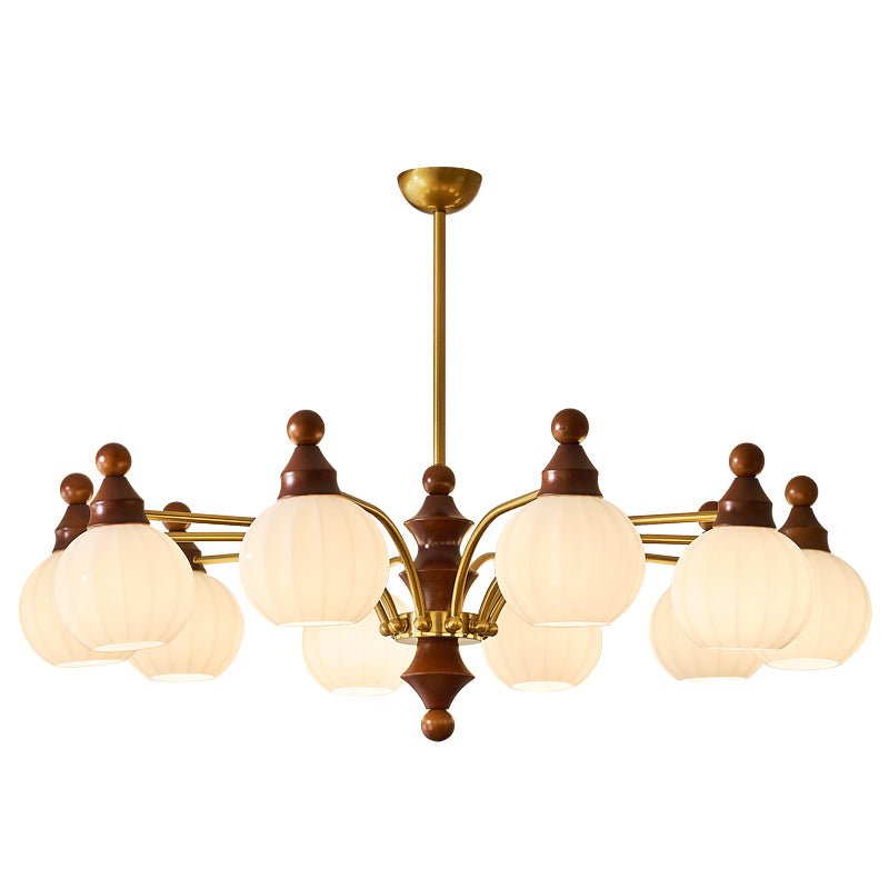 Lustra Chandelier Blossom with Glass Shades - Letslighting