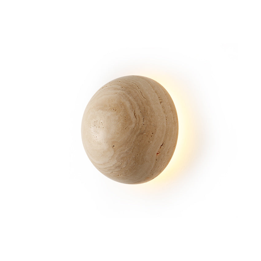 Cinorisra Modern Minimalist Stone Travertine Wall Lamp - Letslighting