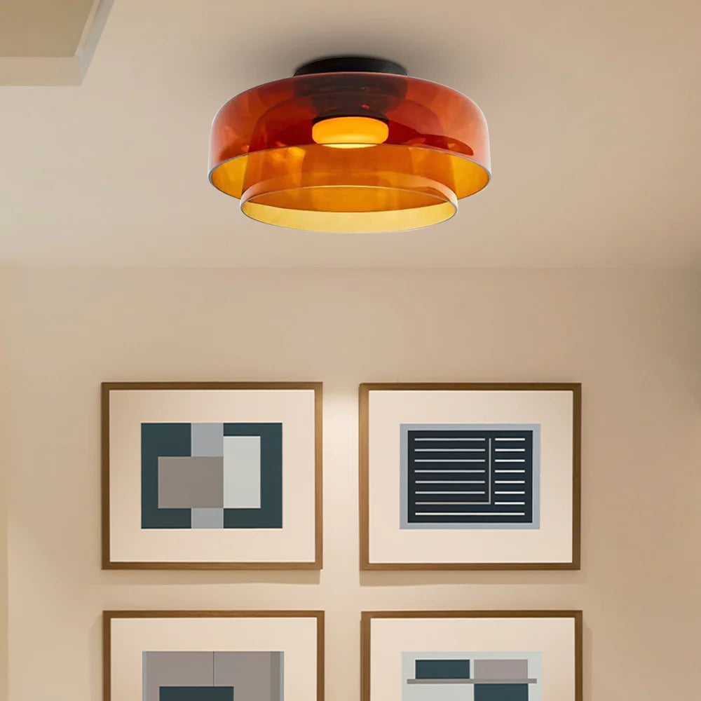 Valentina Modern Simple Creative Glass Flush Mount Ceiling Light - Letslighting