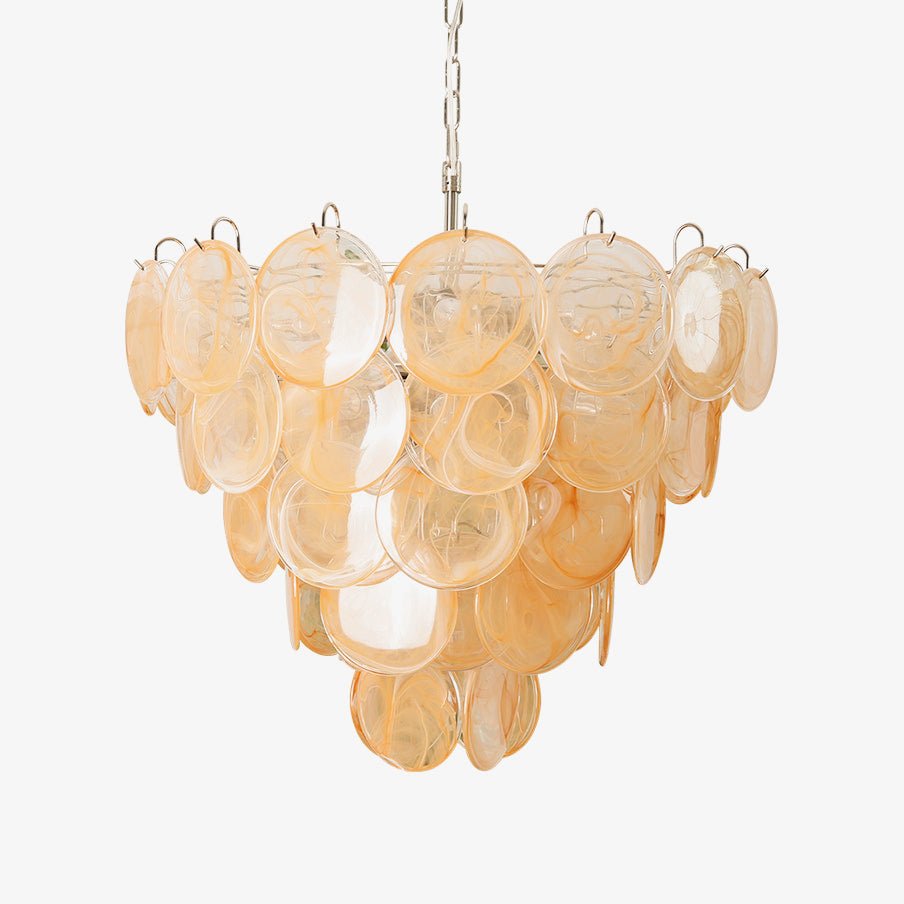 Aurora Chandelier Murano Glass Disc Classic - Letslighting