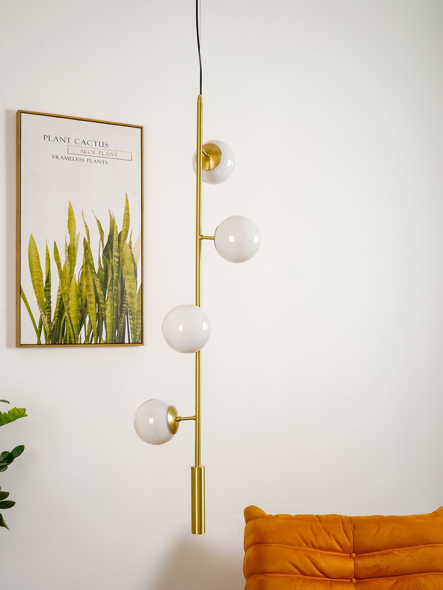 Erevia Brass & Glass Pendant Light - Letslighting