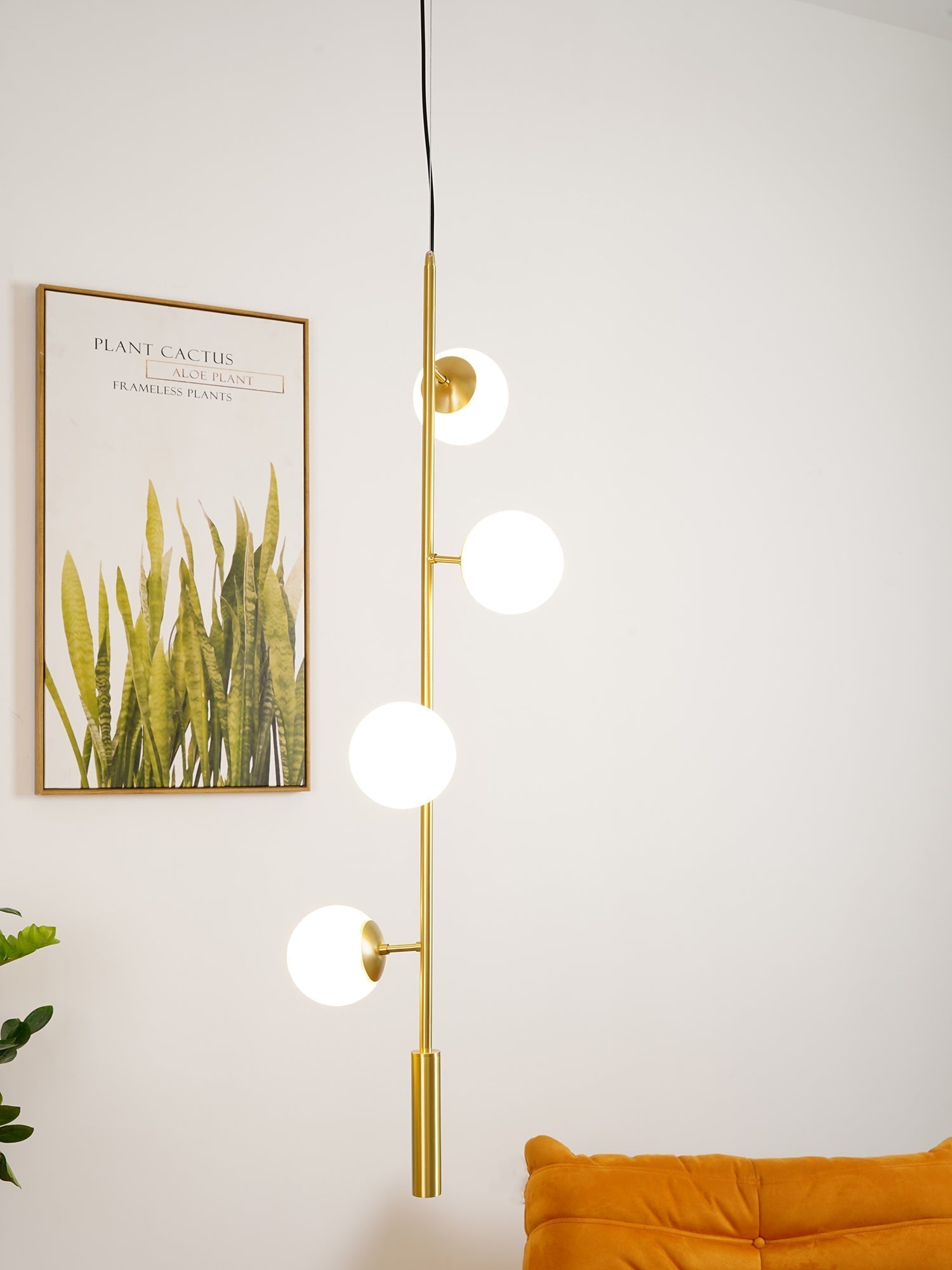 Erevia Brass & Glass Pendant Light - Letslighting