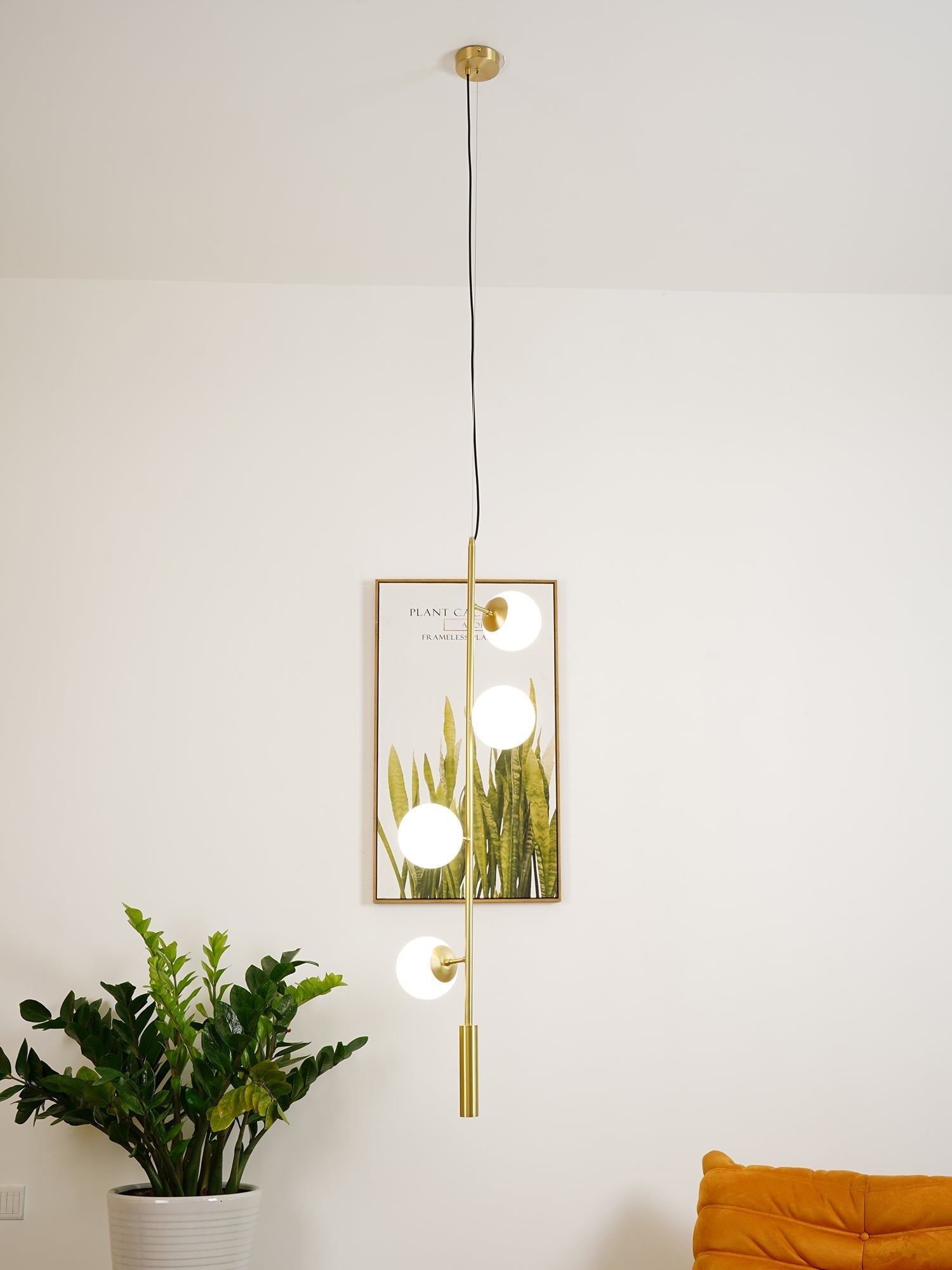 Erevia Brass & Glass Pendant Light - Letslighting