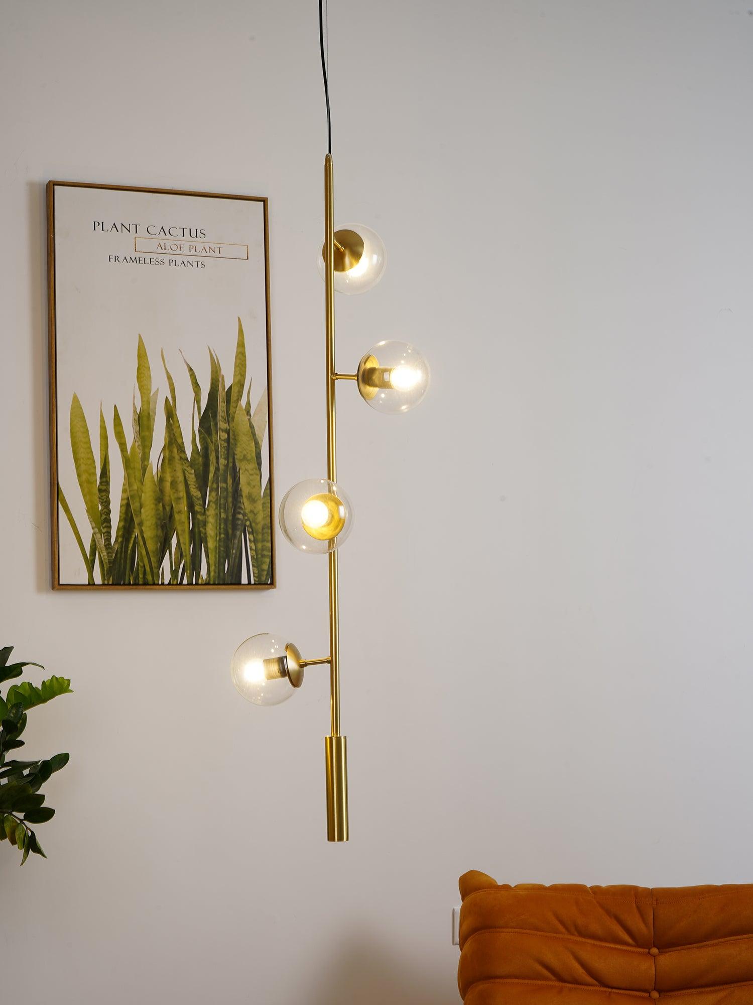 Erevia Brass & Glass Pendant Light - Letslighting