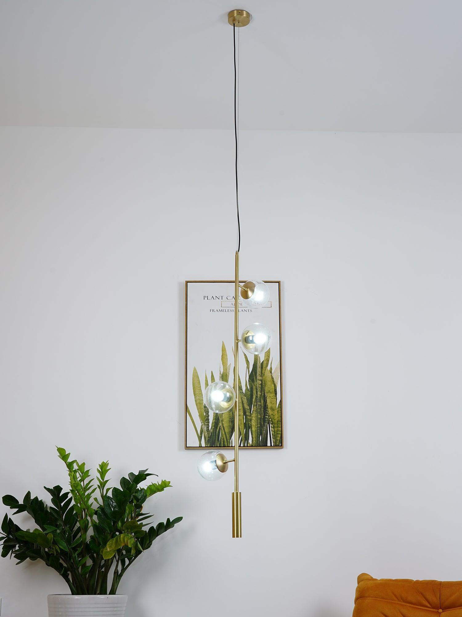 Erevia Brass & Glass Pendant Light - Letslighting