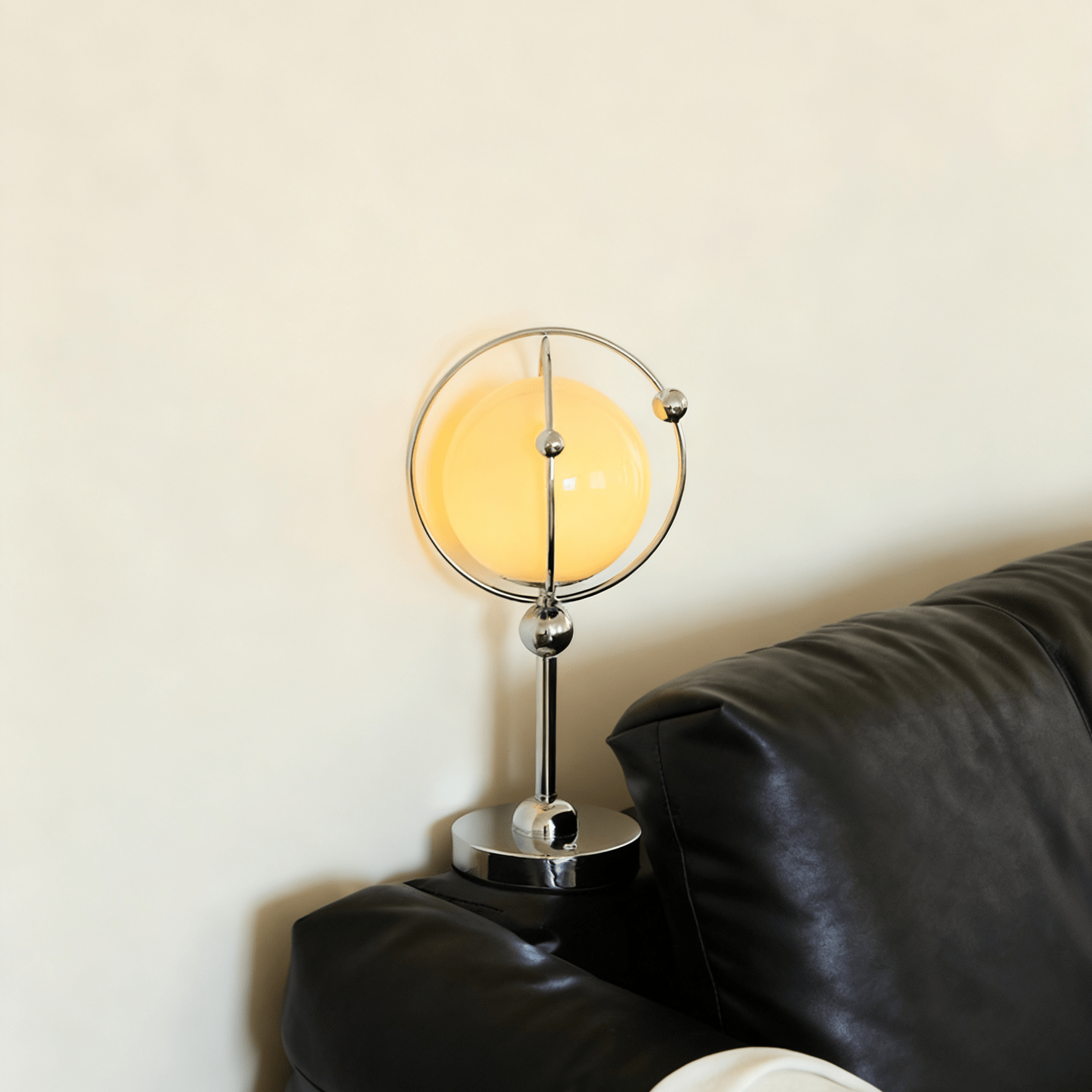 Orb Modern Metal & Glass Table Lamp