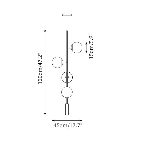 Orion Chandelier Minimalist - Letslighting