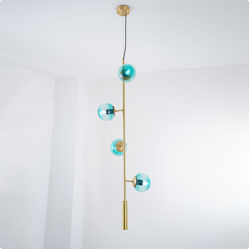 Erevia Brass & Glass Pendant Light - Letslighting