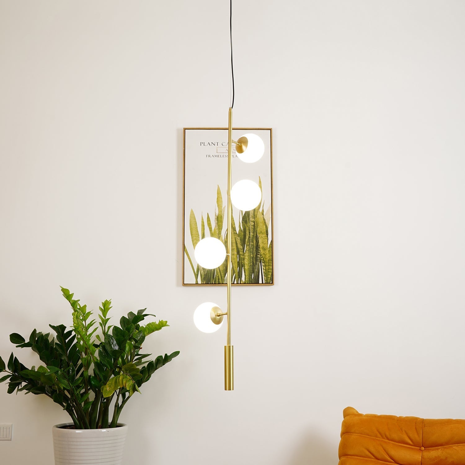Erevia Brass & Glass Pendant Light - Letslighting