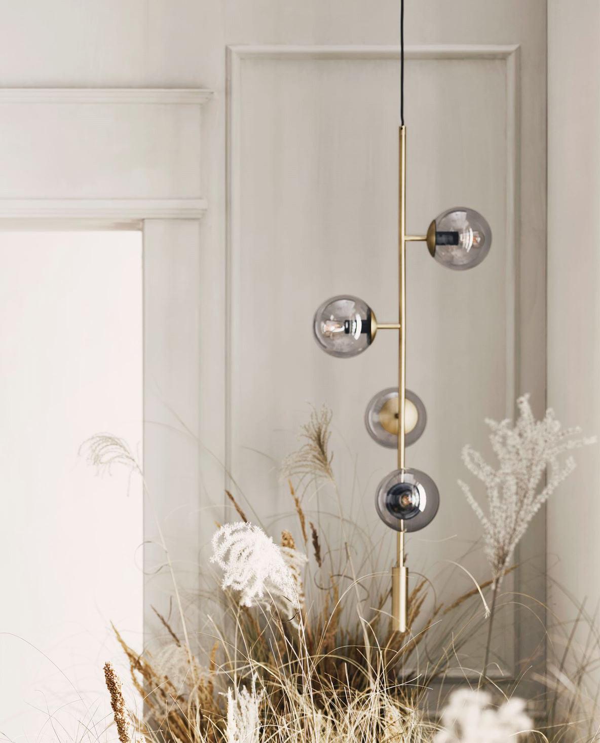 Erevia Brass & Glass Pendant Light - Letslighting