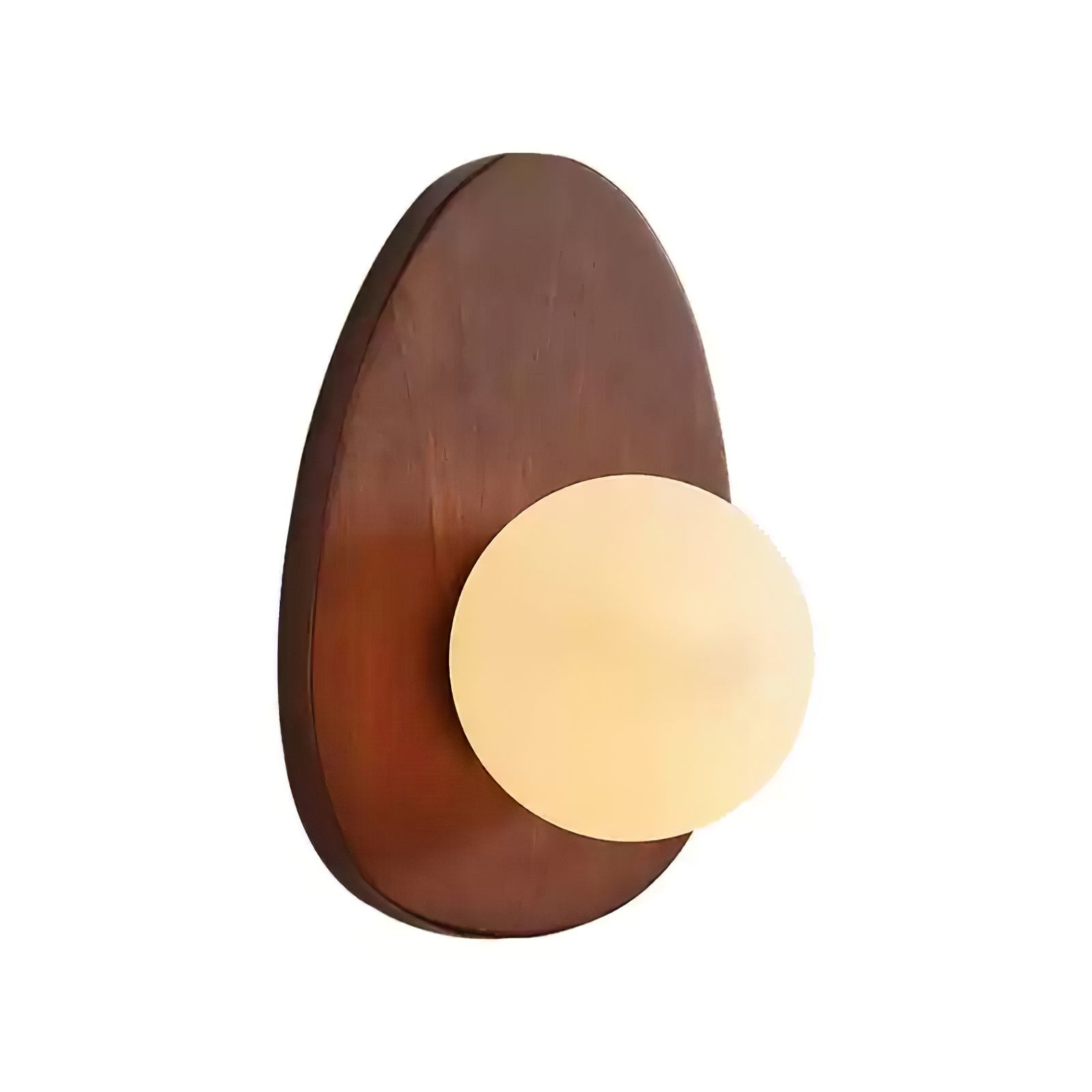 Ephael Premium Nordic Art Walnut Glass Wall Lamp - Letslighting