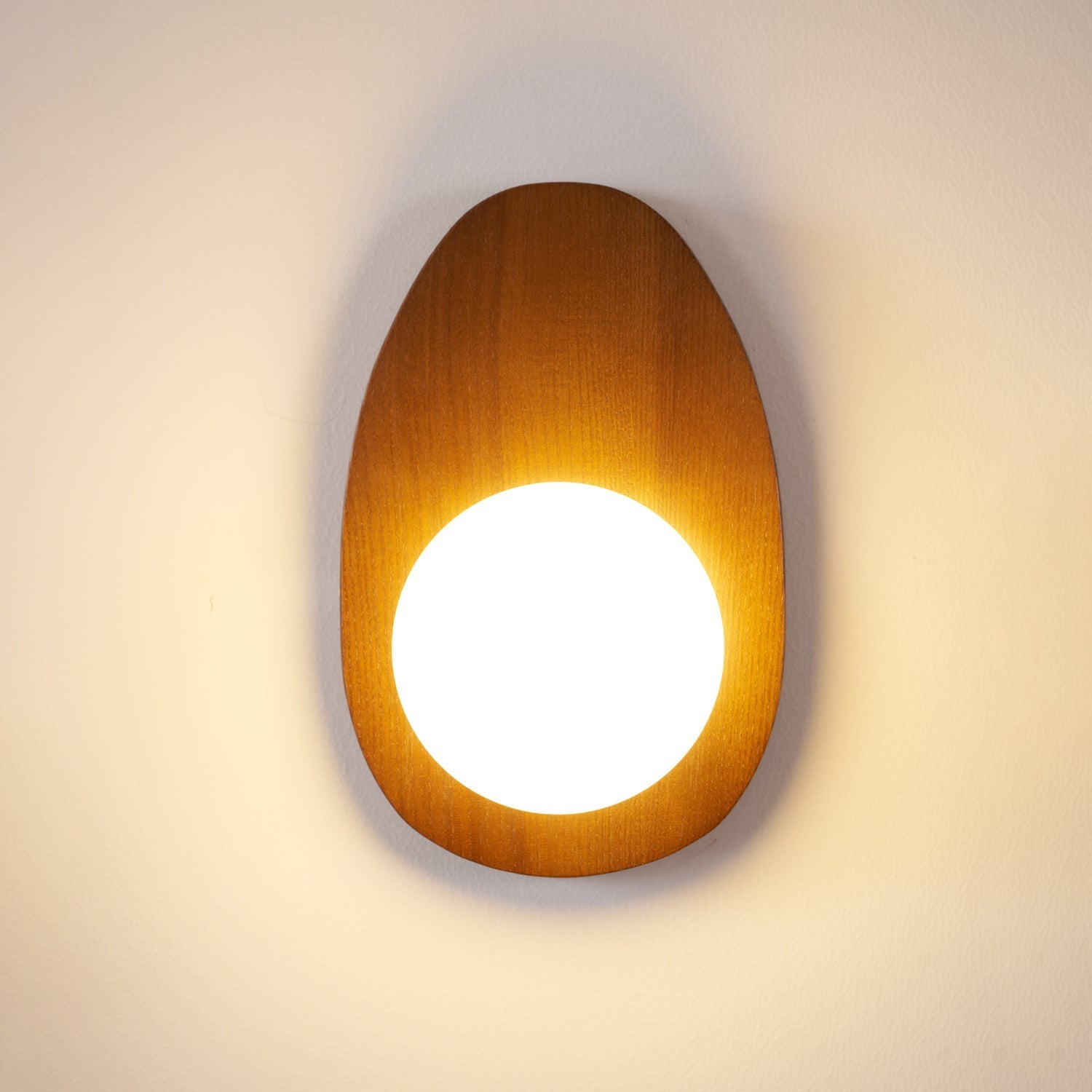 Ephael Premium Nordic Art Walnut Glass Wall Lamp - Letslighting