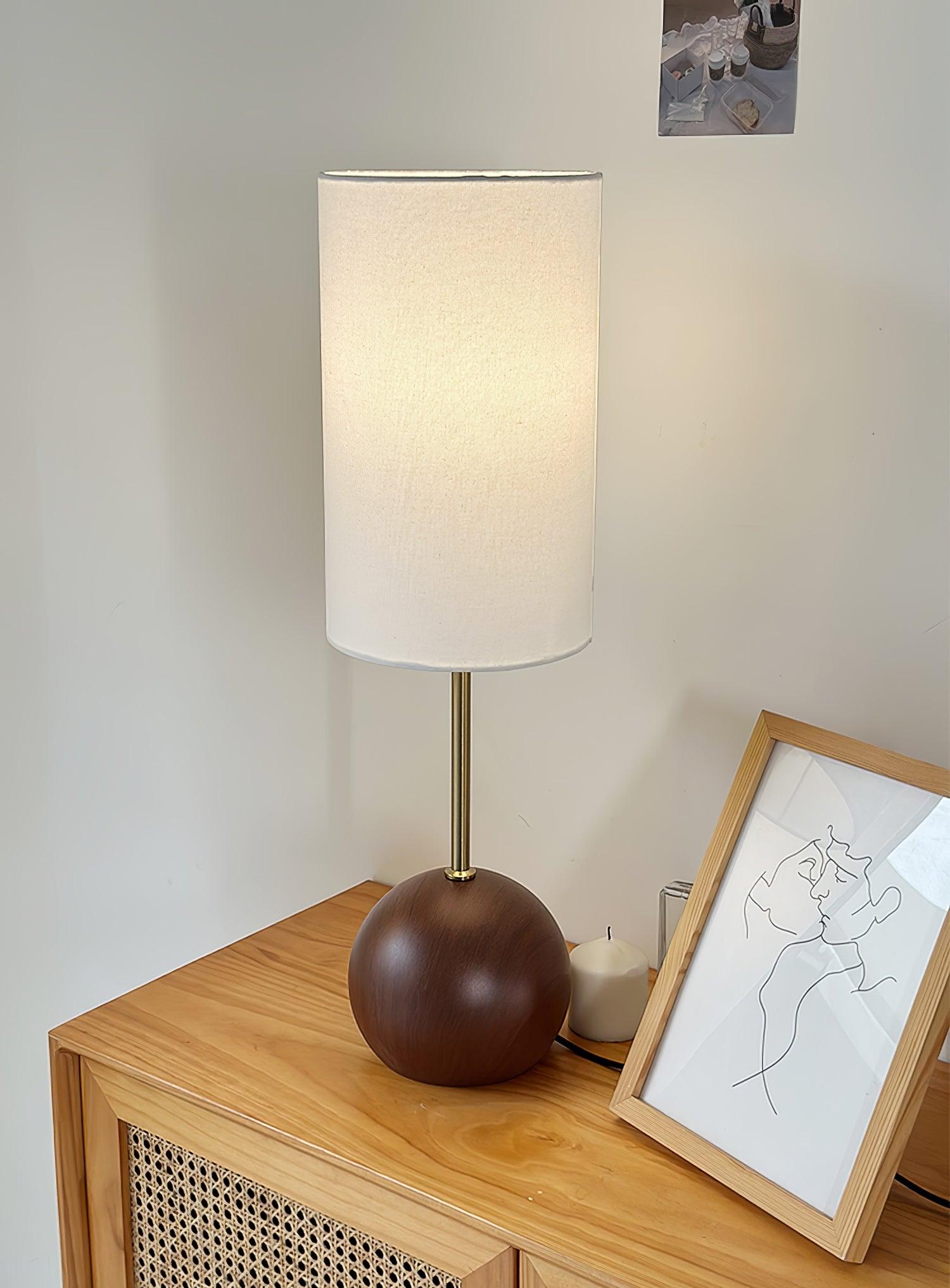 Ballon Wooden Sphere Table Lamp - Letslighting