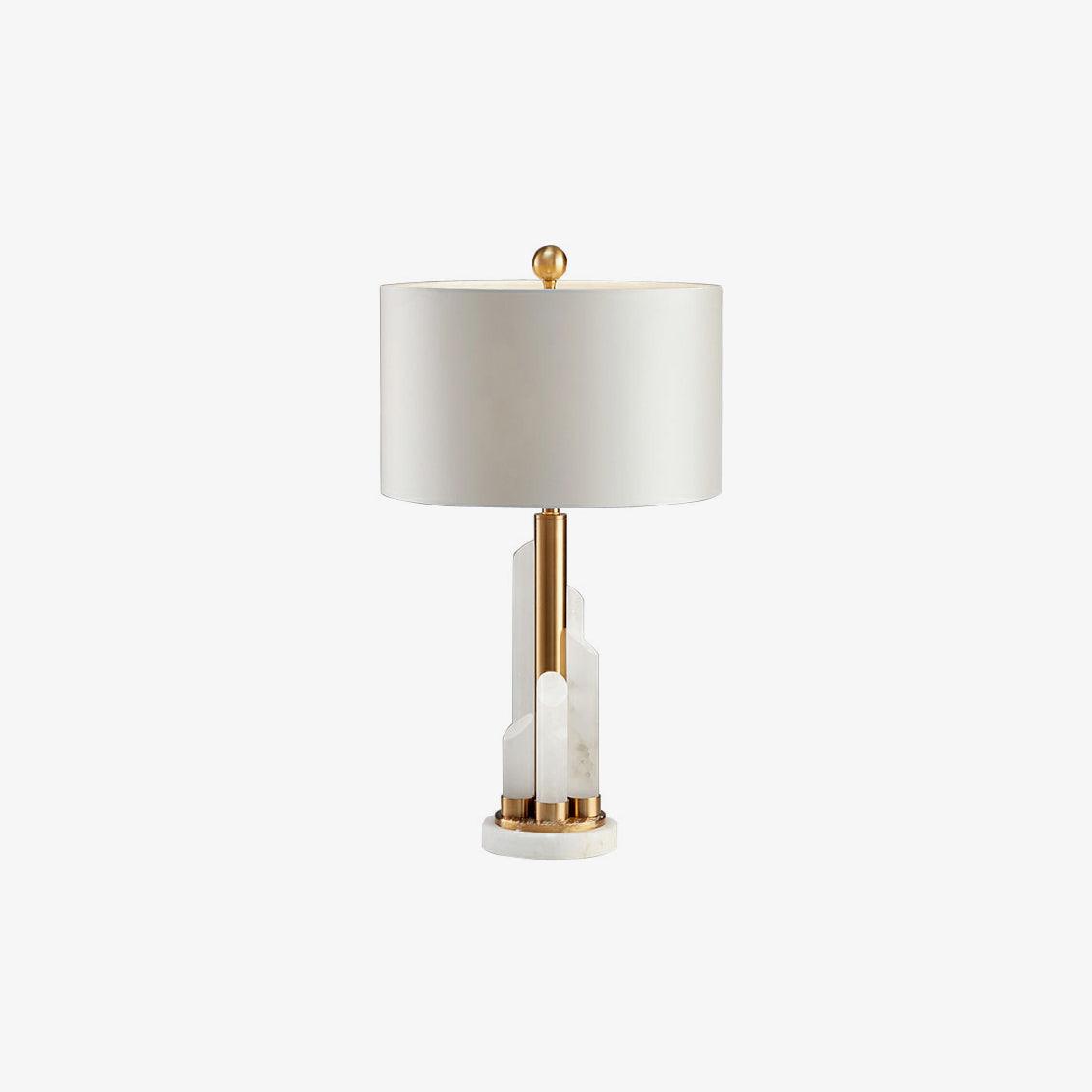 Olvenor Cylindrical Alabaster Table Lamp - Letslighting
