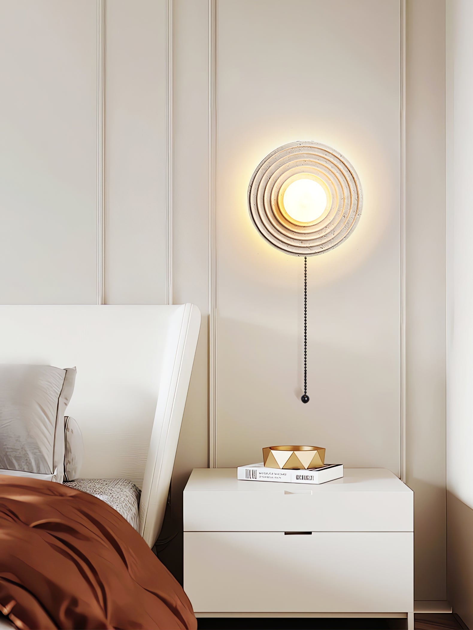 Zelirara Concentric Travertine Wall Light - Letslighting