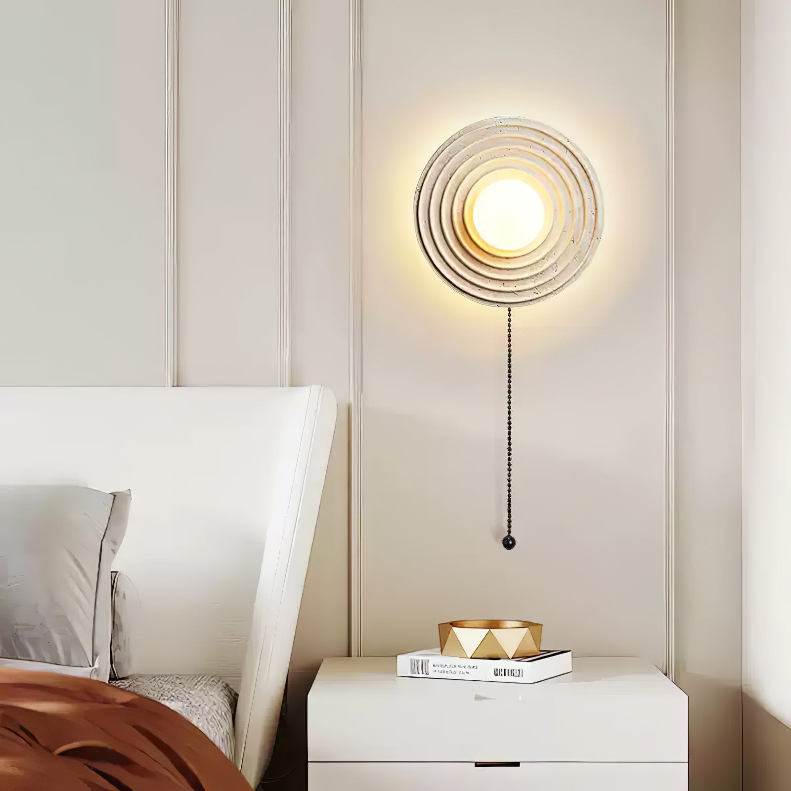 Zelirara Concentric Travertine Wall Light - Letslighting