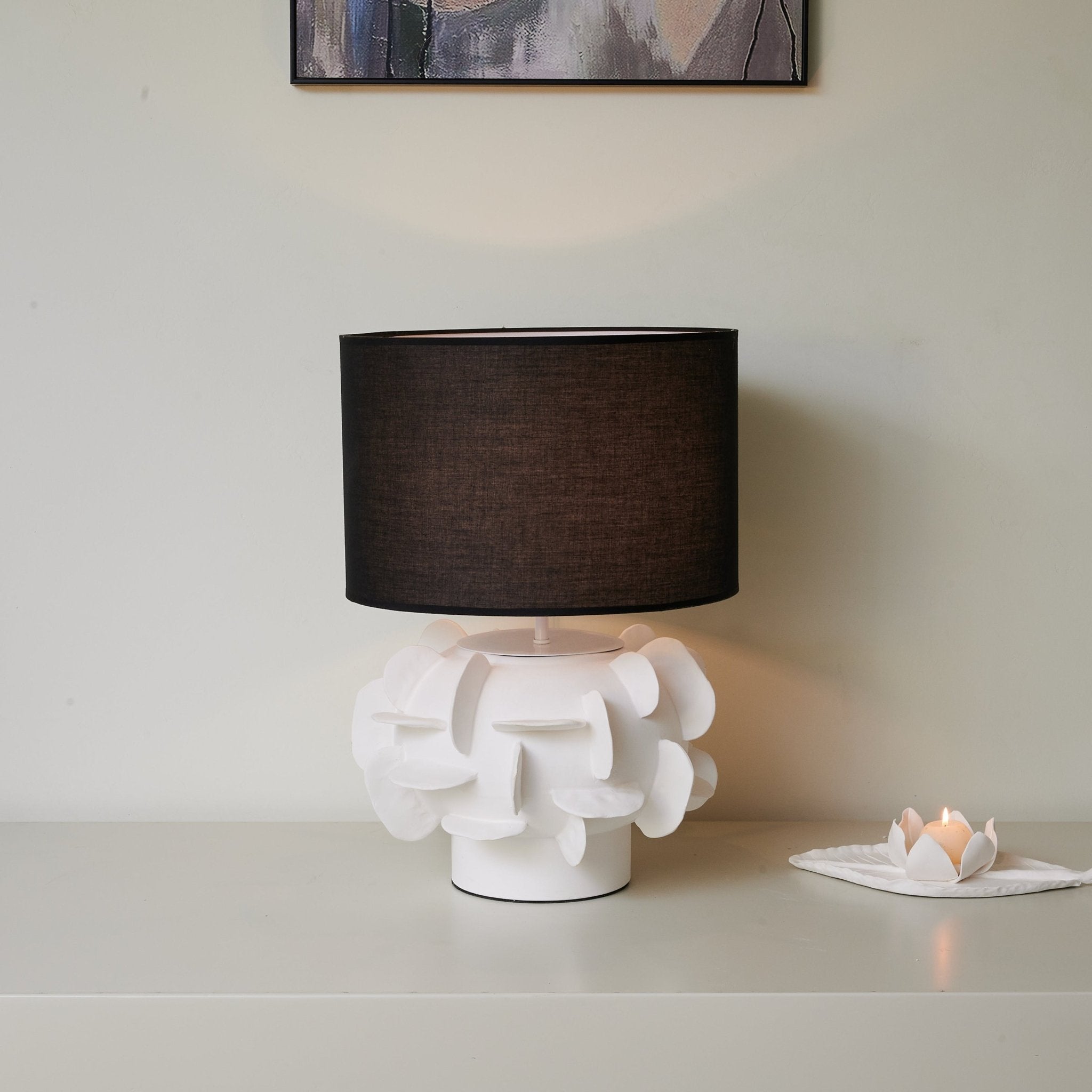 Peyton Contemporary Ceramics Table Lamp - Letslighting