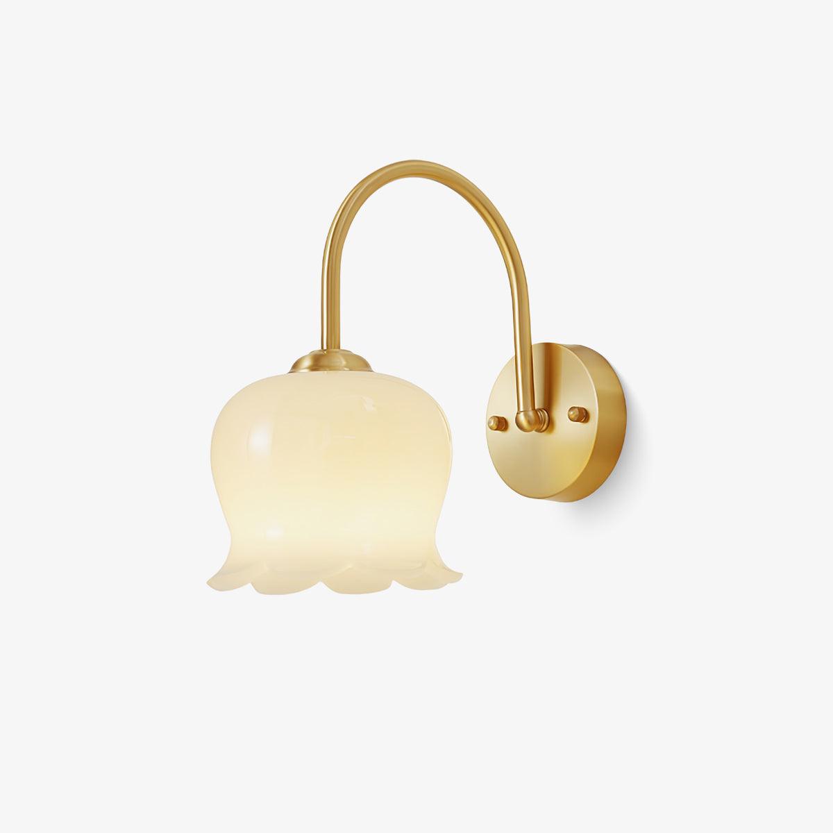 Avcarora Premium Nordic Art Brass Glass Wall Lamp - Letslighting