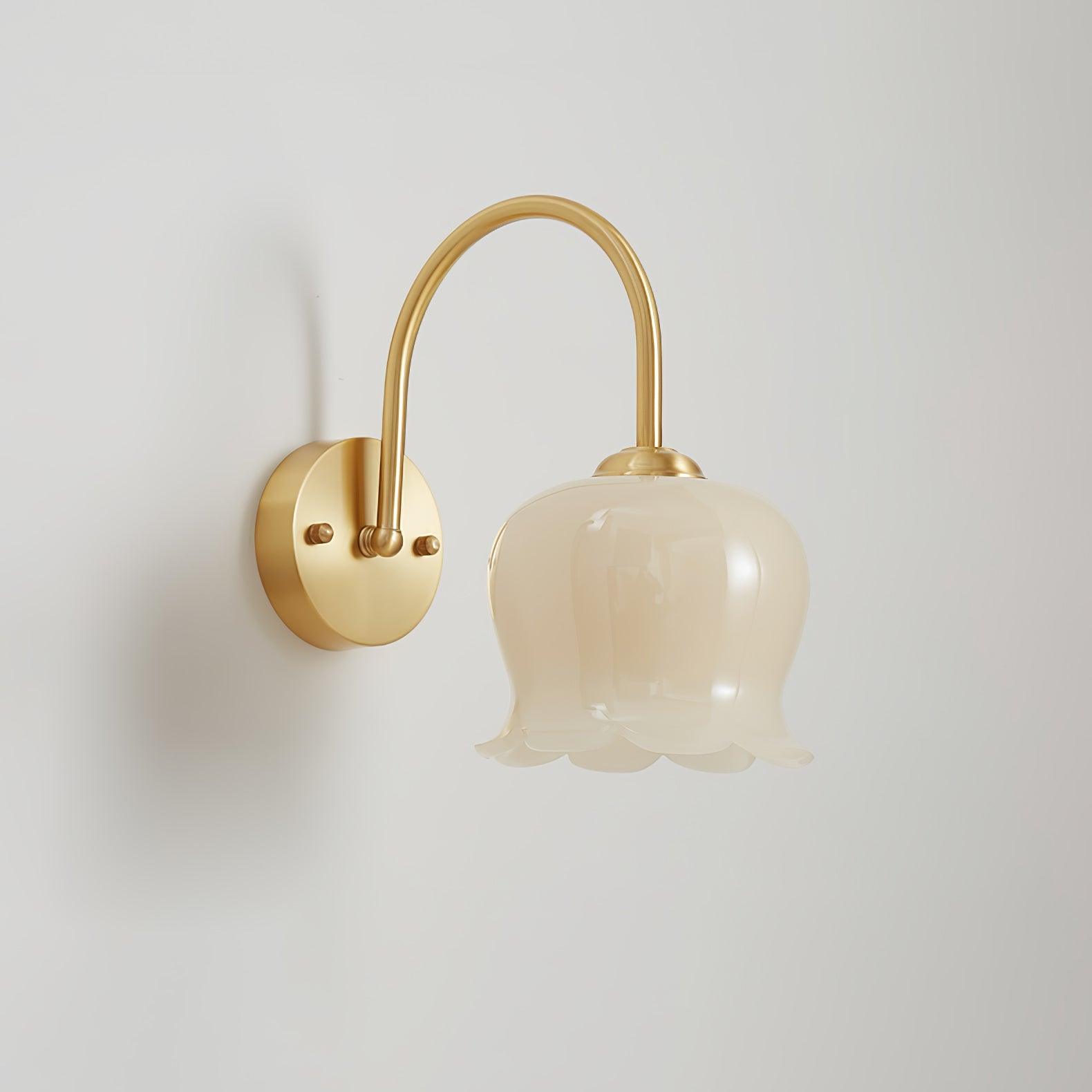 Avcarora Premium Nordic Art Brass Glass Wall Lamp - Letslighting