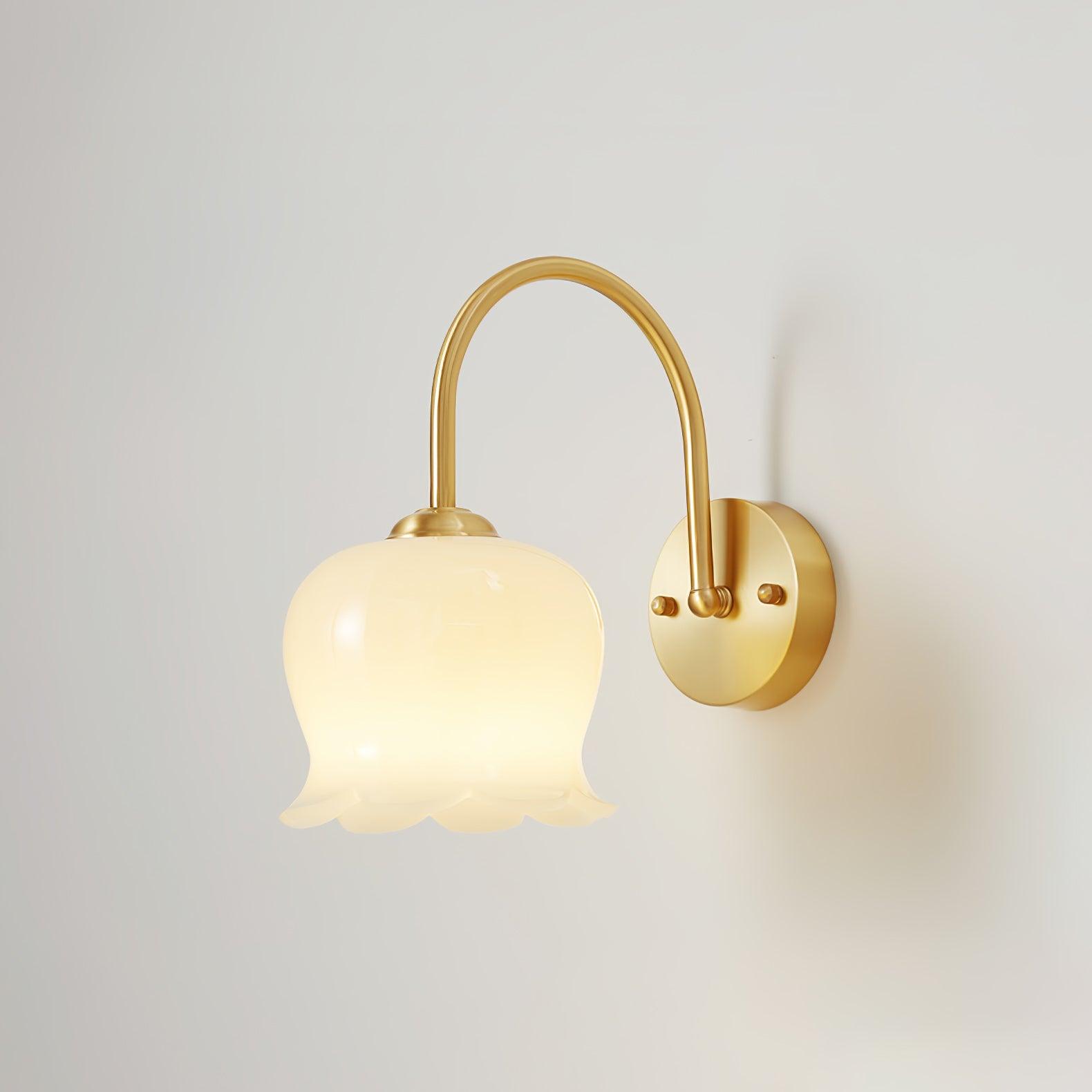 Avcarora Premium Nordic Art Brass Glass Wall Lamp - Letslighting