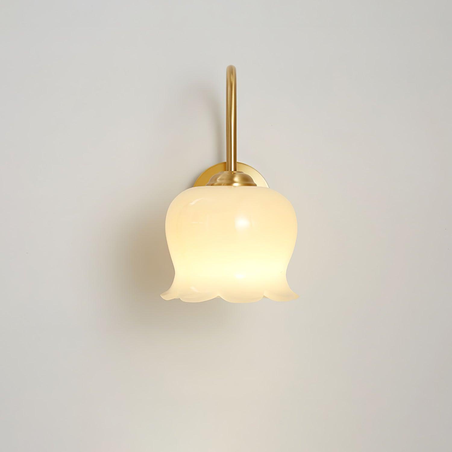 Avcarora Premium Nordic Art Brass Glass Wall Lamp - Letslighting