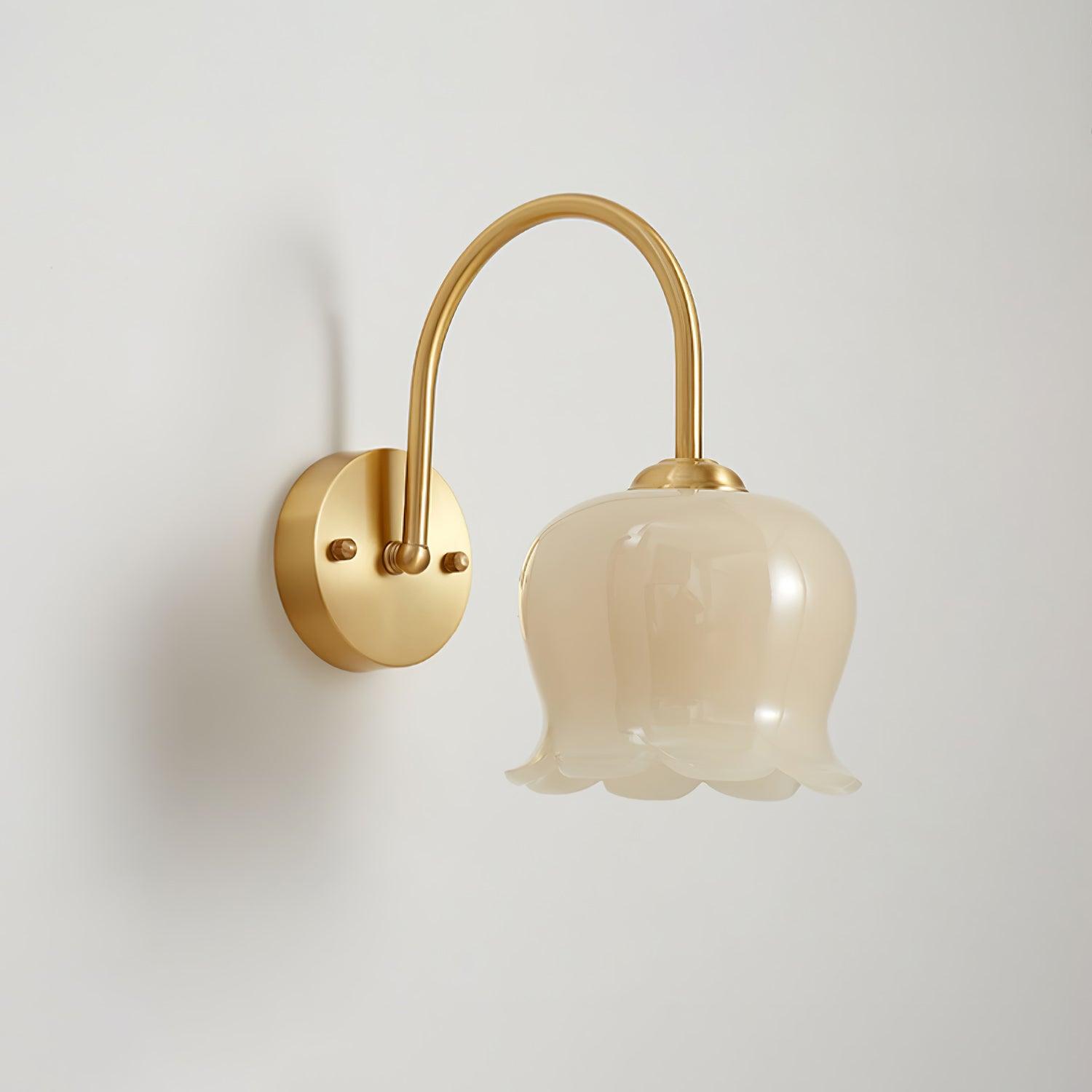 Avcarora Premium Nordic Art Brass Glass Wall Lamp - Letslighting