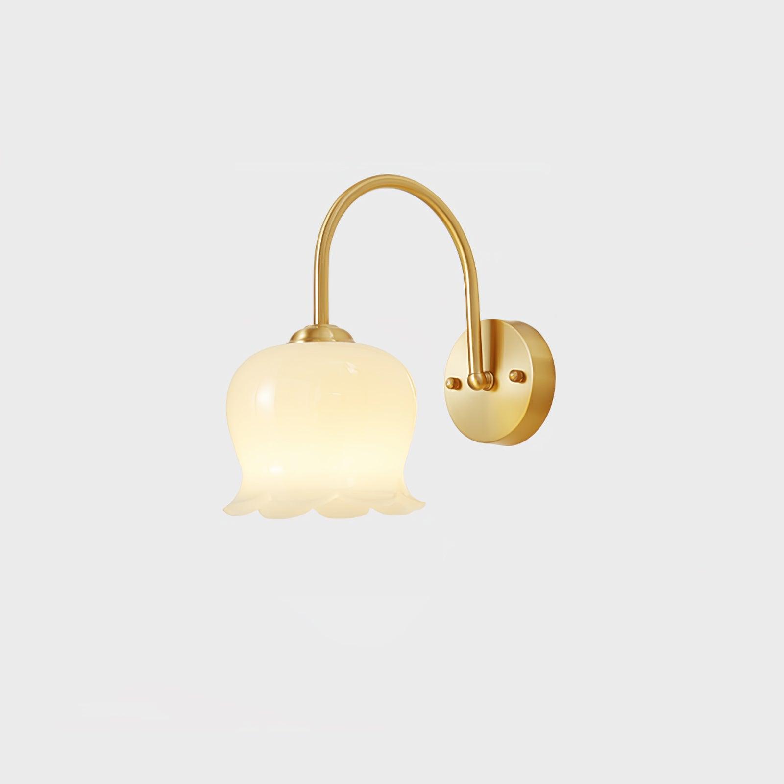 Avcarora Premium Nordic Art Brass Glass Wall Lamp - Letslighting