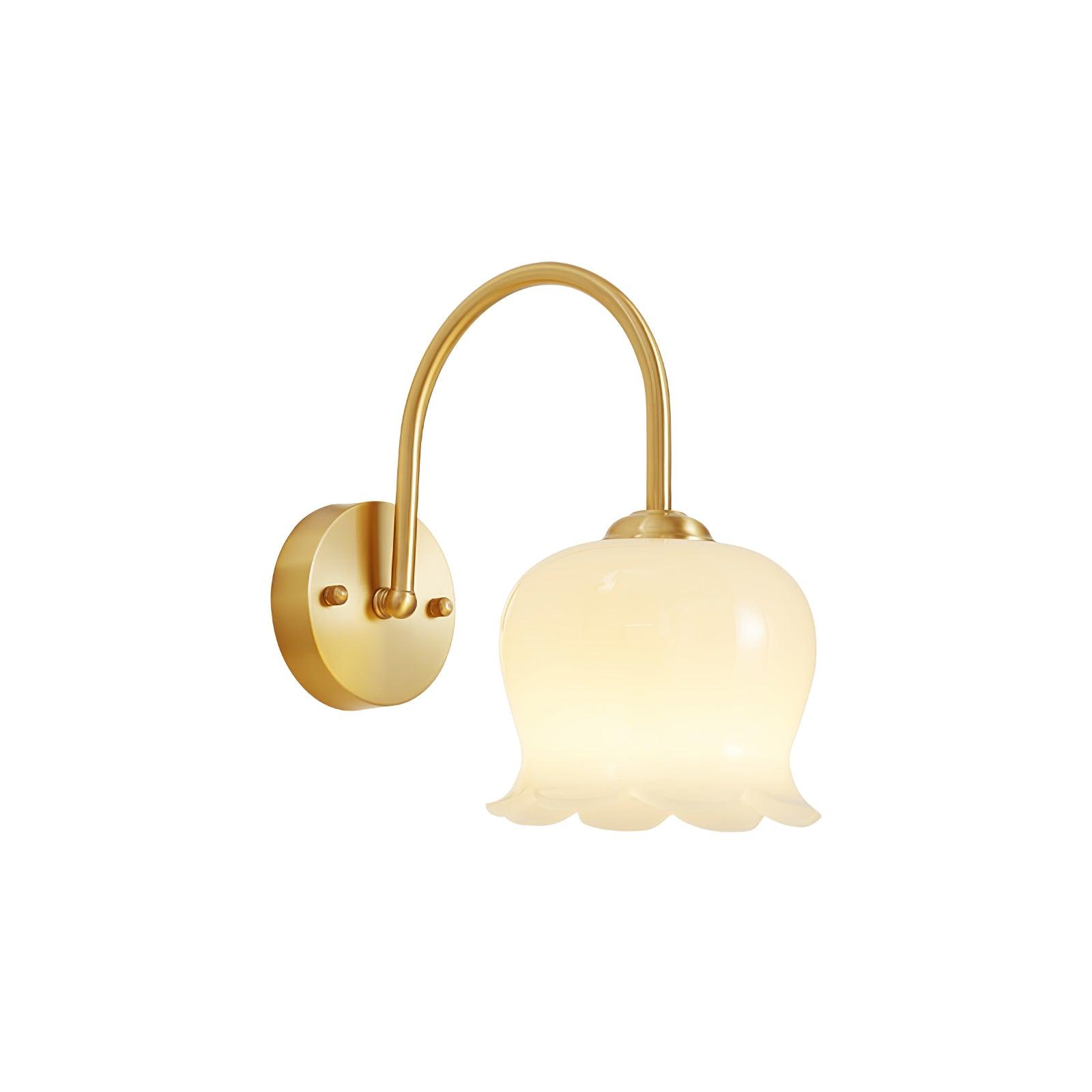 Avcarora Premium Nordic Art Brass Glass Wall Lamp - Letslighting