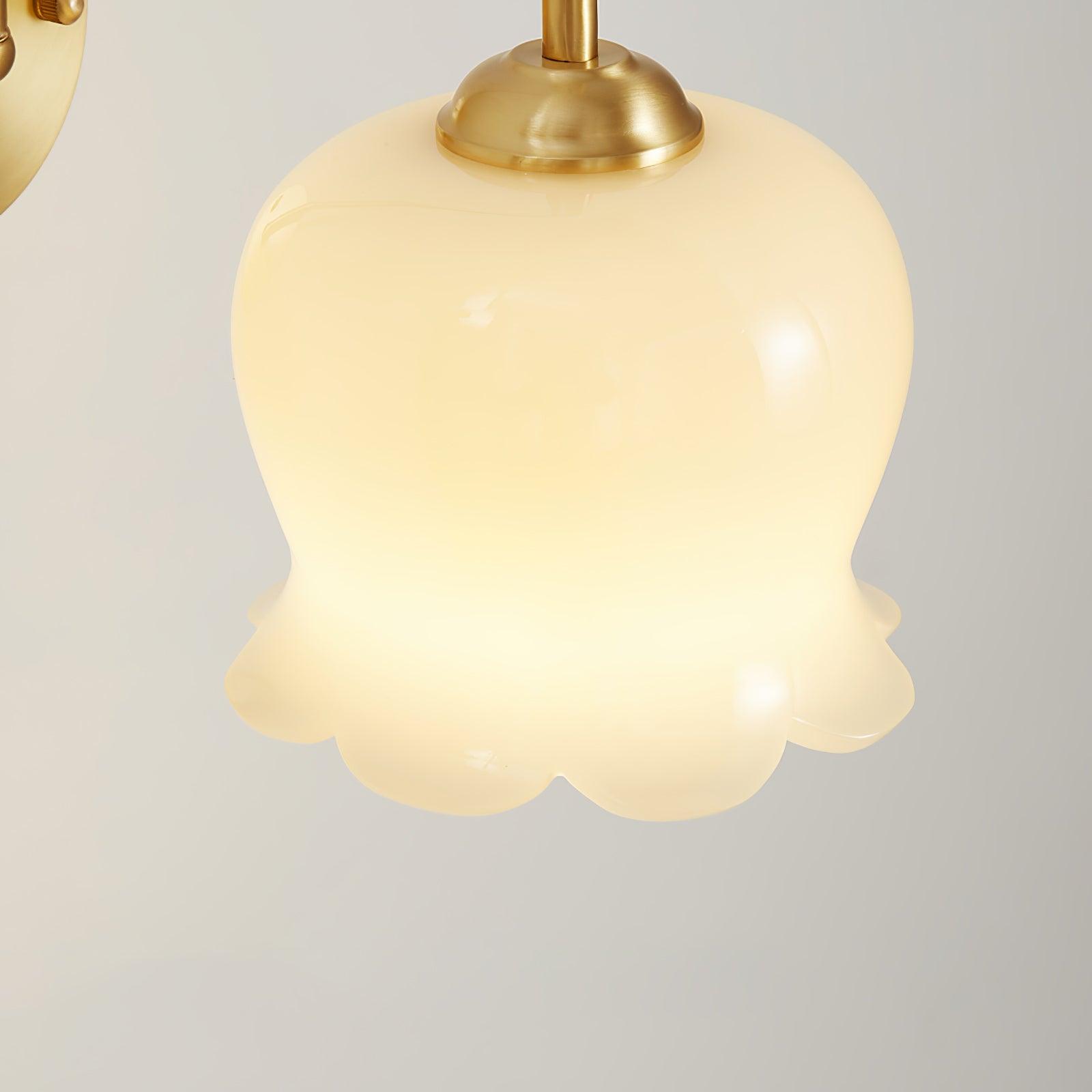 Avcarora Premium Nordic Art Brass Glass Wall Lamp - Letslighting