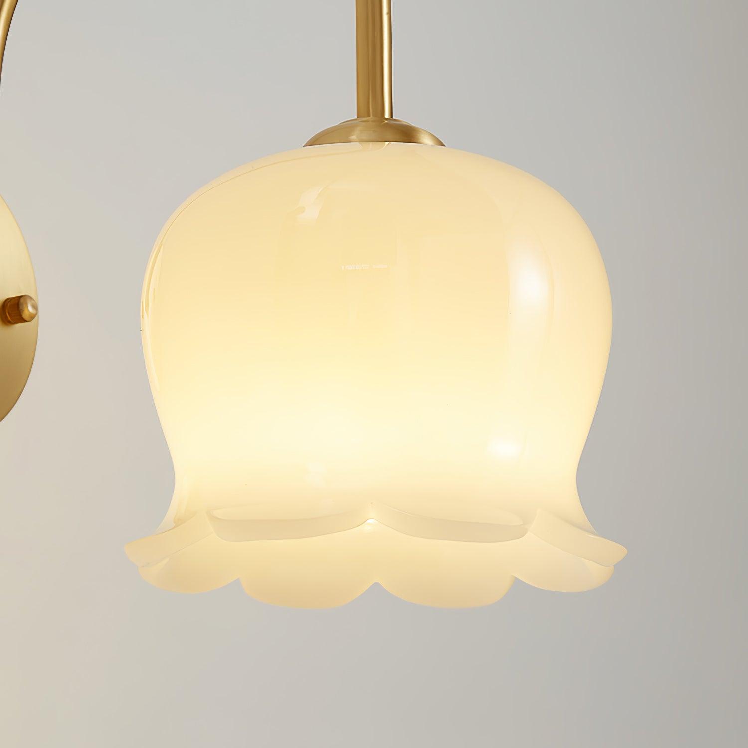 Avcarora Premium Nordic Art Brass Glass Wall Lamp - Letslighting