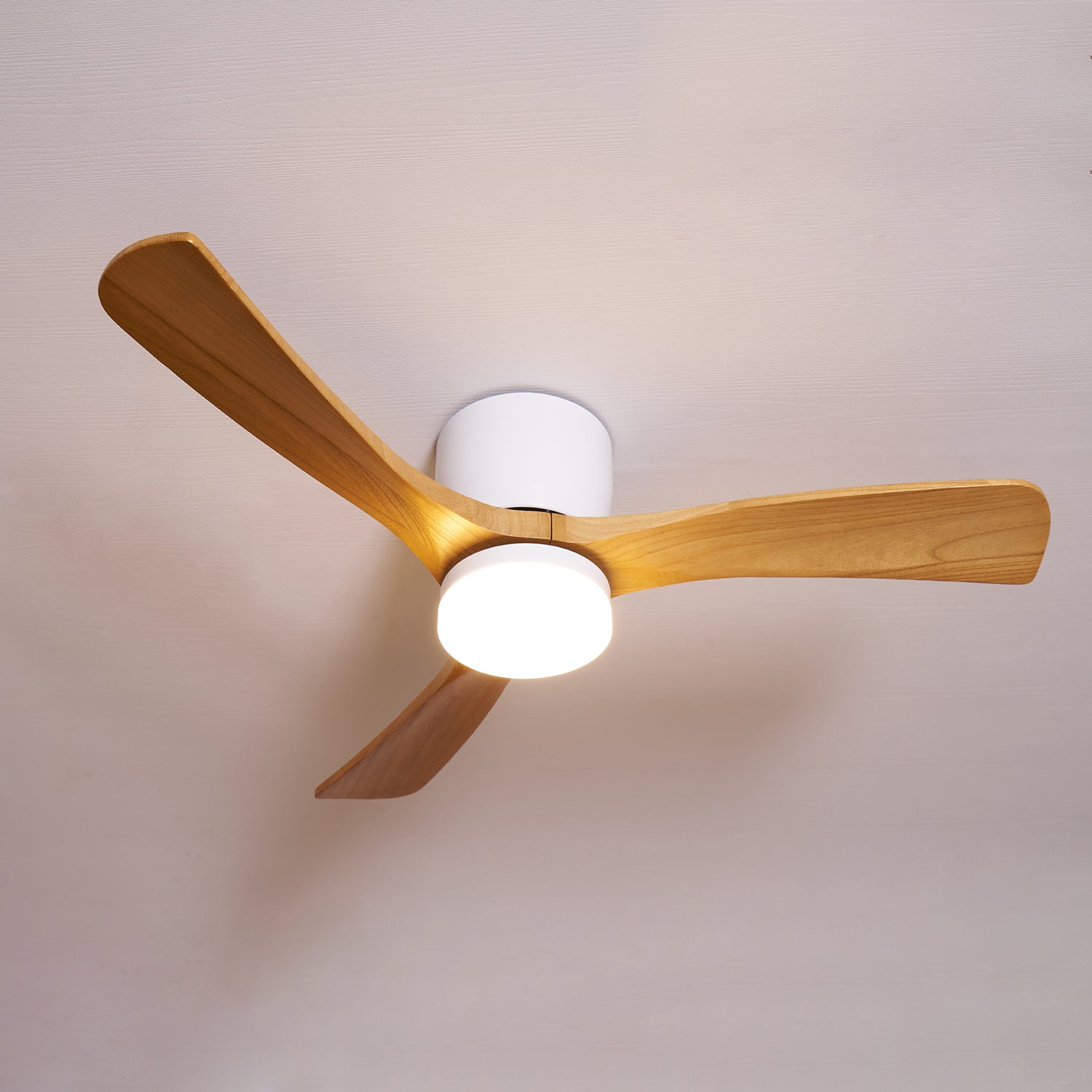 Elena Modern Wood Ceiling Fan Light - Letslighting