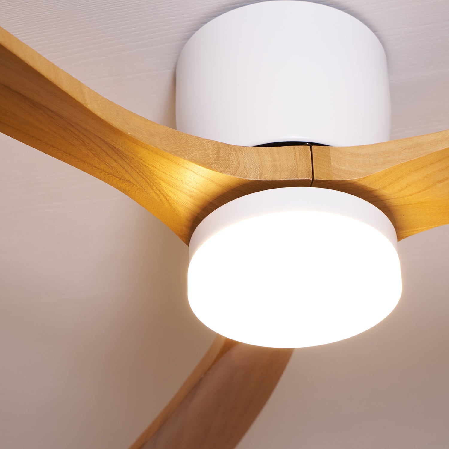 Elena Modern Wood Ceiling Fan Light - Letslighting