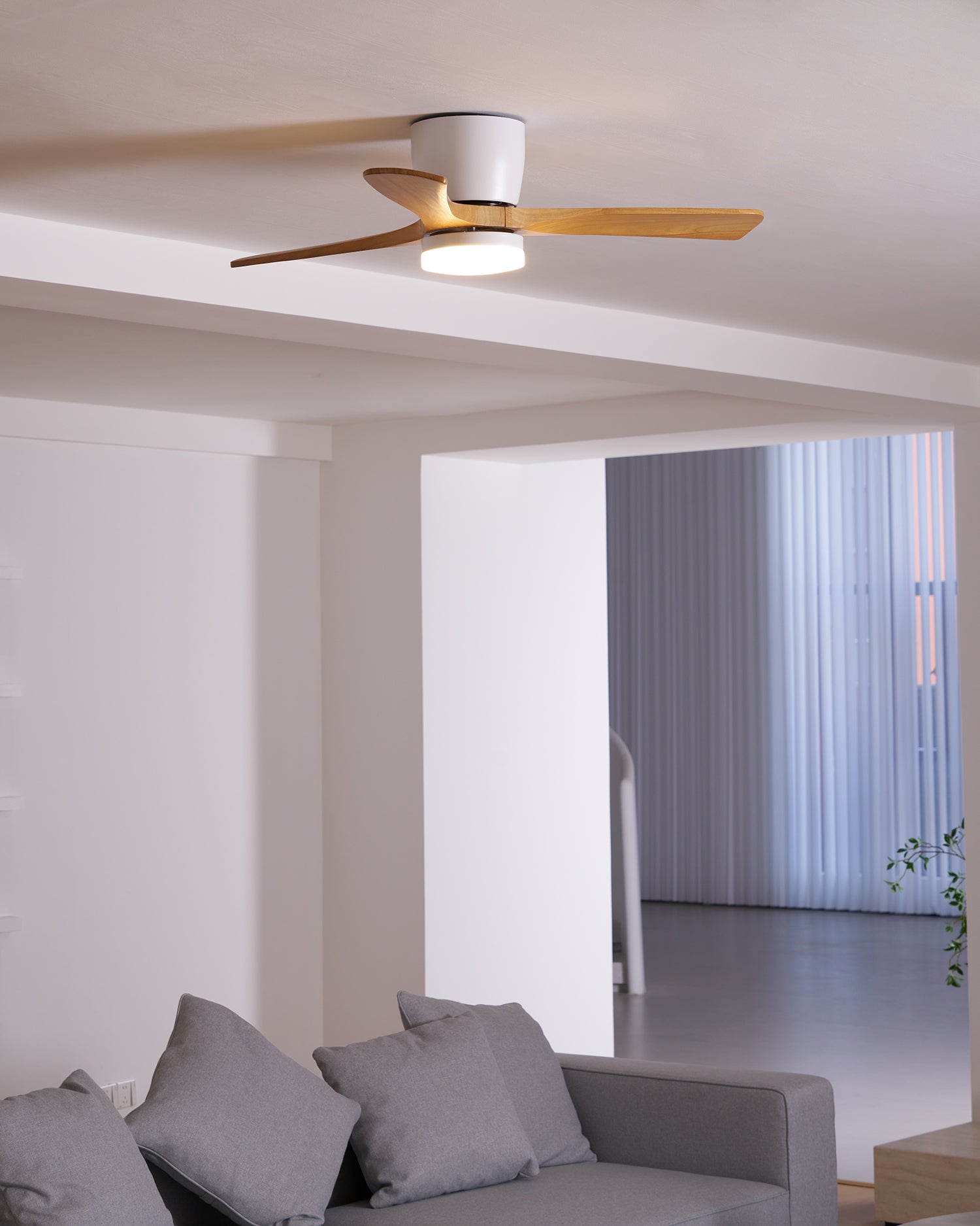 Elena Modern Wood Ceiling Fan Light - Letslighting