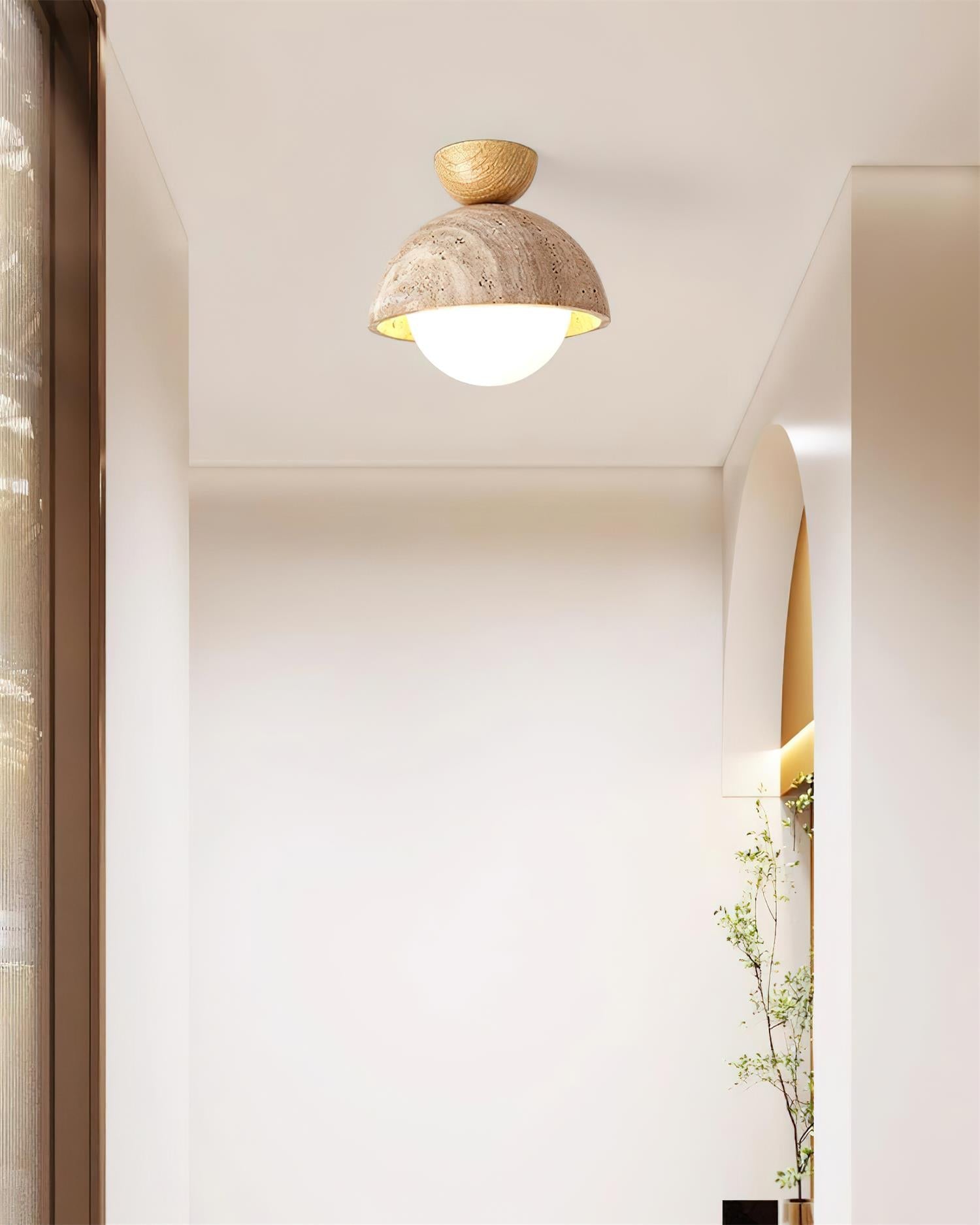 Ritta Yellow Travertine Cute Ceiling Light - Letslighting
