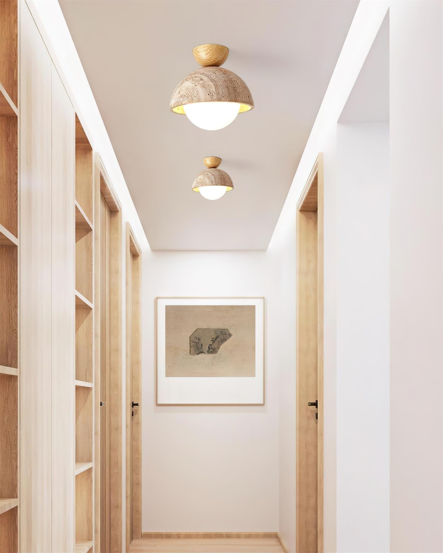 Ritta Yellow Travertine Cute Ceiling Light - Letslighting