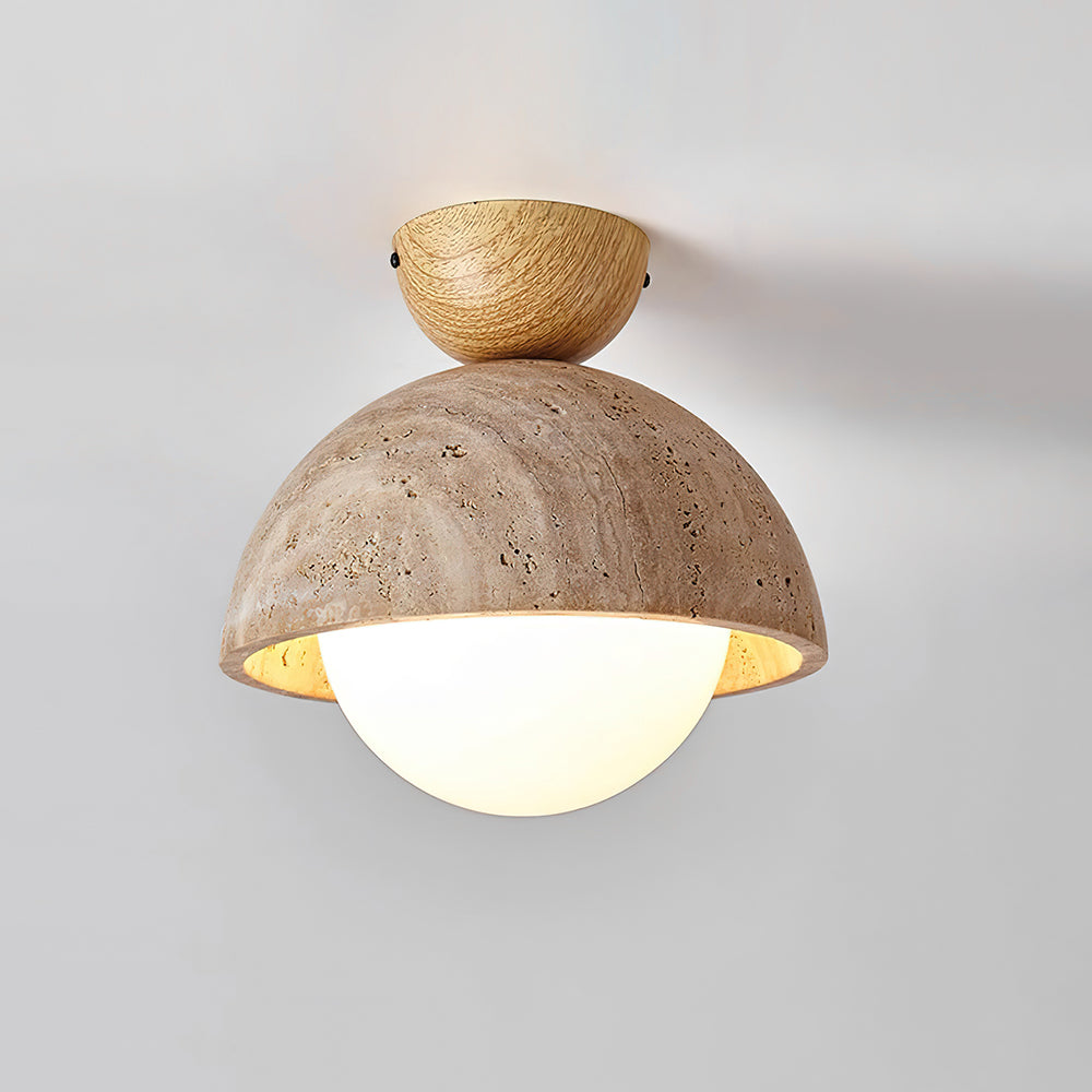 Ritta Yellow Travertine Cute Ceiling Light - Letslighting