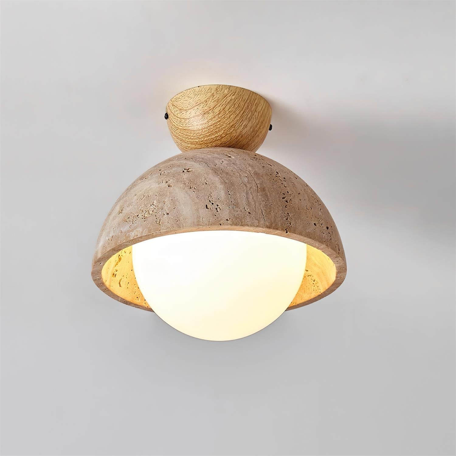 Ritta Yellow Travertine Cute Ceiling Light - Letslighting