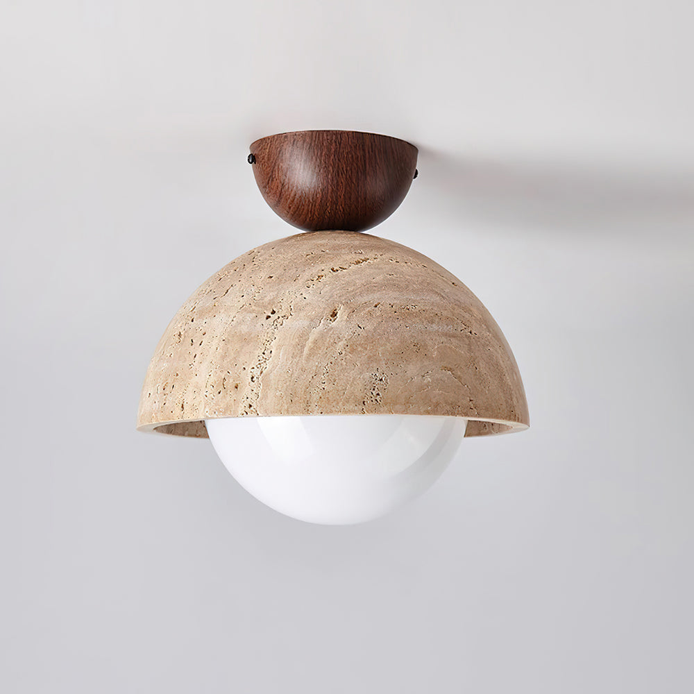 Ritta Yellow Travertine Cute Ceiling Light - Letslighting
